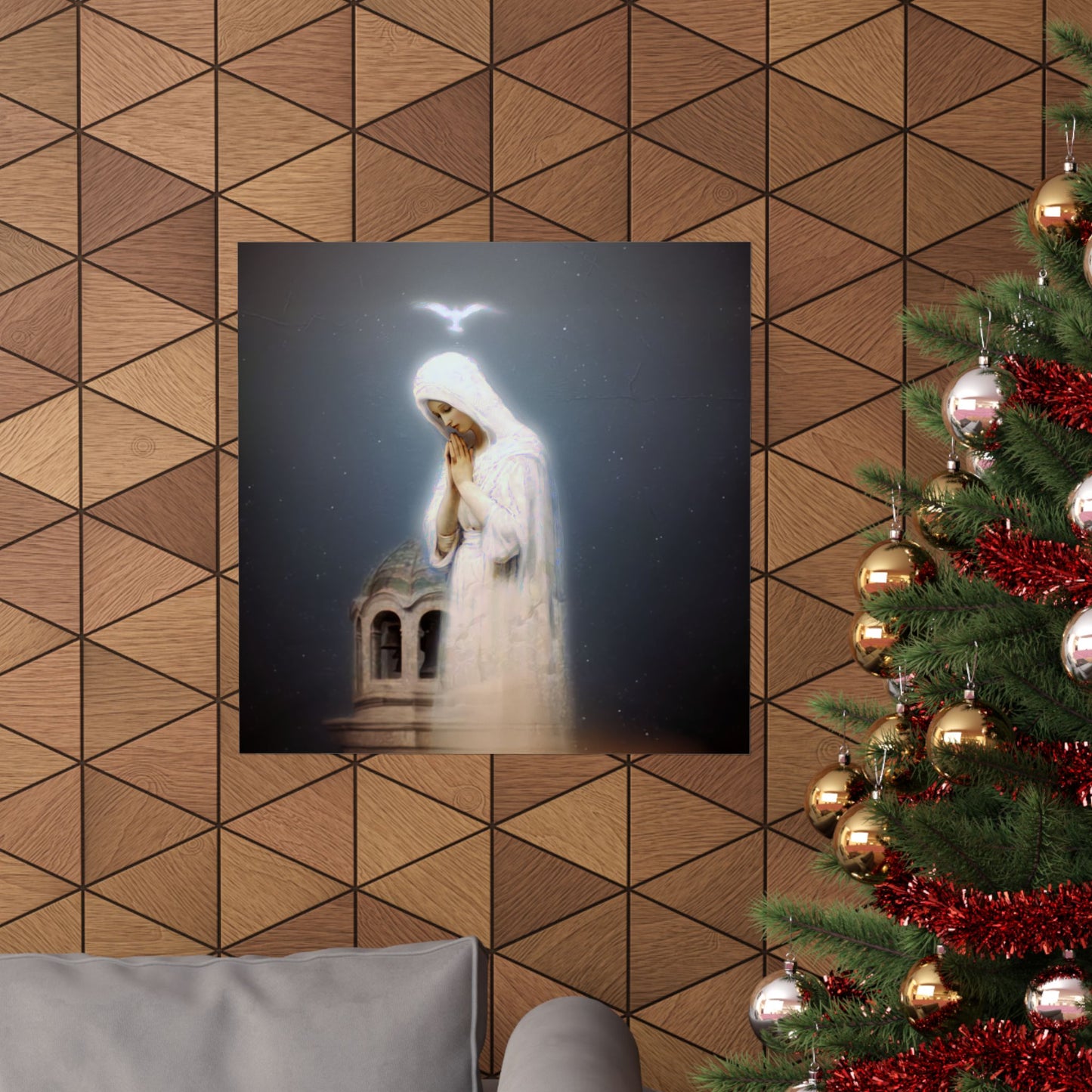 Our Lady of Zeitoun - Mother Mary Print - Marian Art - Sanctified Souls Print - Multiple Sizes - Premium Vertical Posters