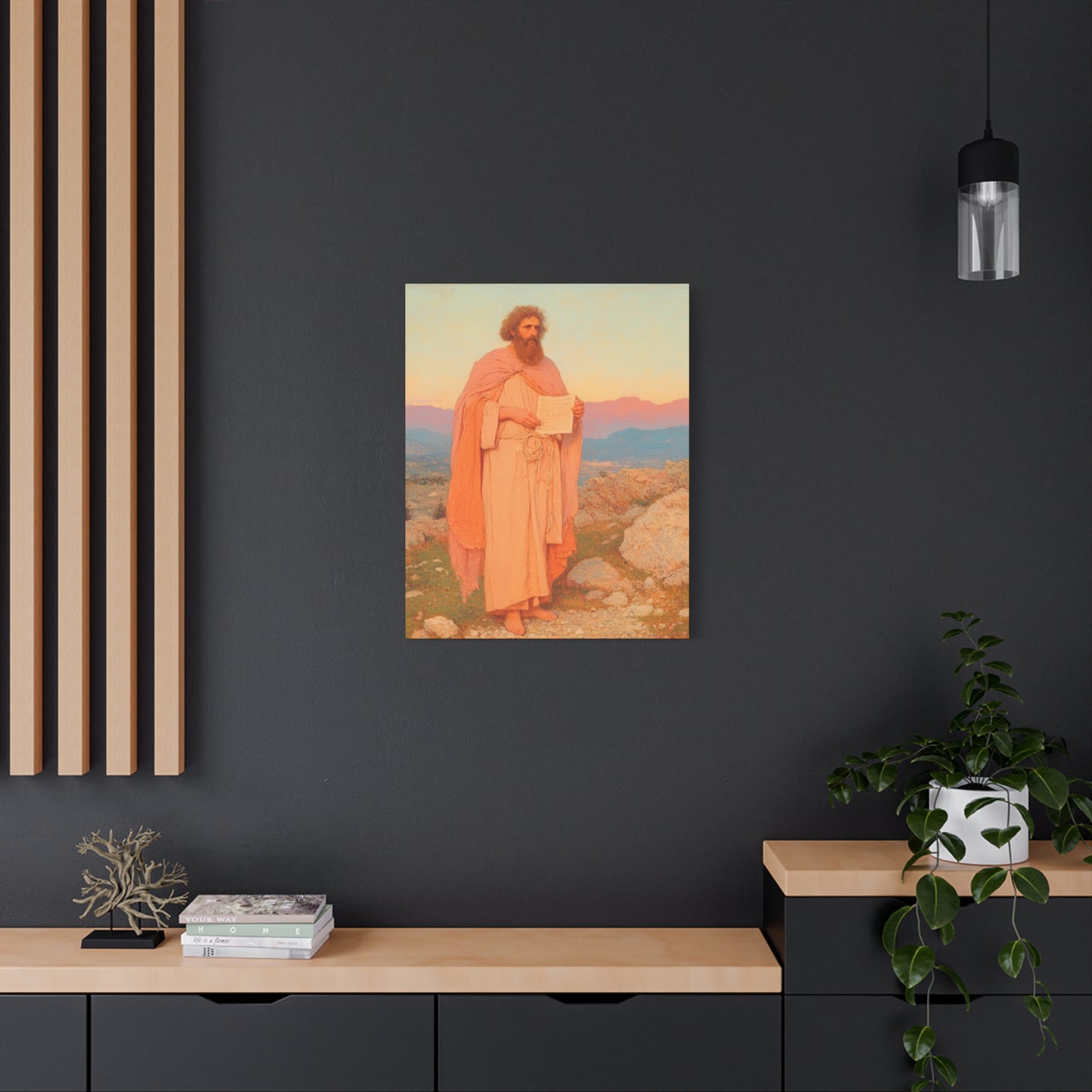 Obadiah - Keeper of the Lord's Warning and Mercy - Gallery Wrapped Canvas - Print - Religious Art for your Home - Catholic Art