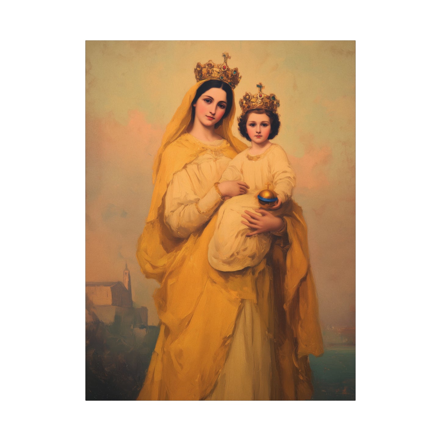 Our Lady of Prompt Succor - Gallery Wrapped Canvas - Print - Religious Art for your Home - Catholic