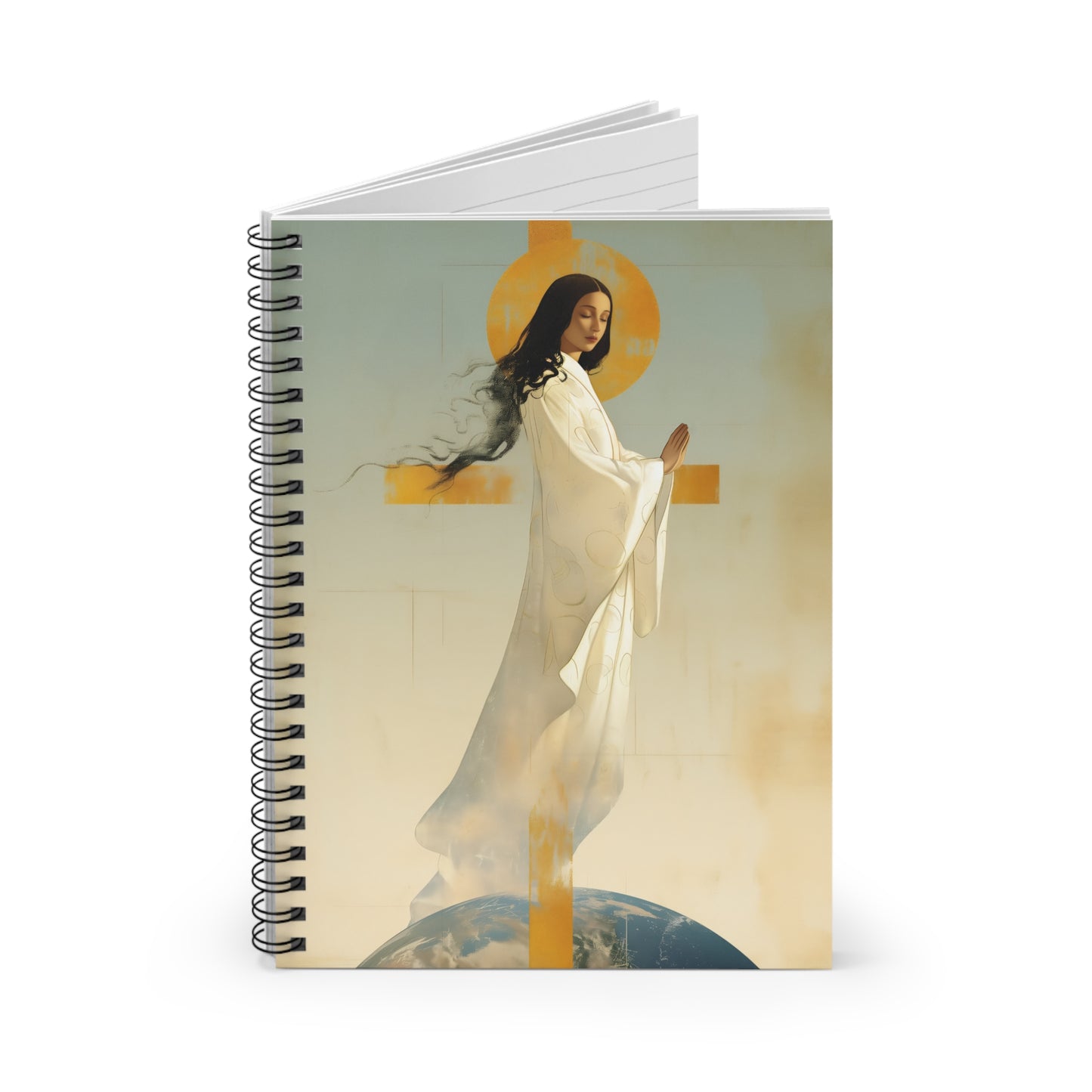 Our Lady of Akita - Mother Mary - Journal - Sanctified Souls Art - Religious Based Notebook - Spiral Notebook