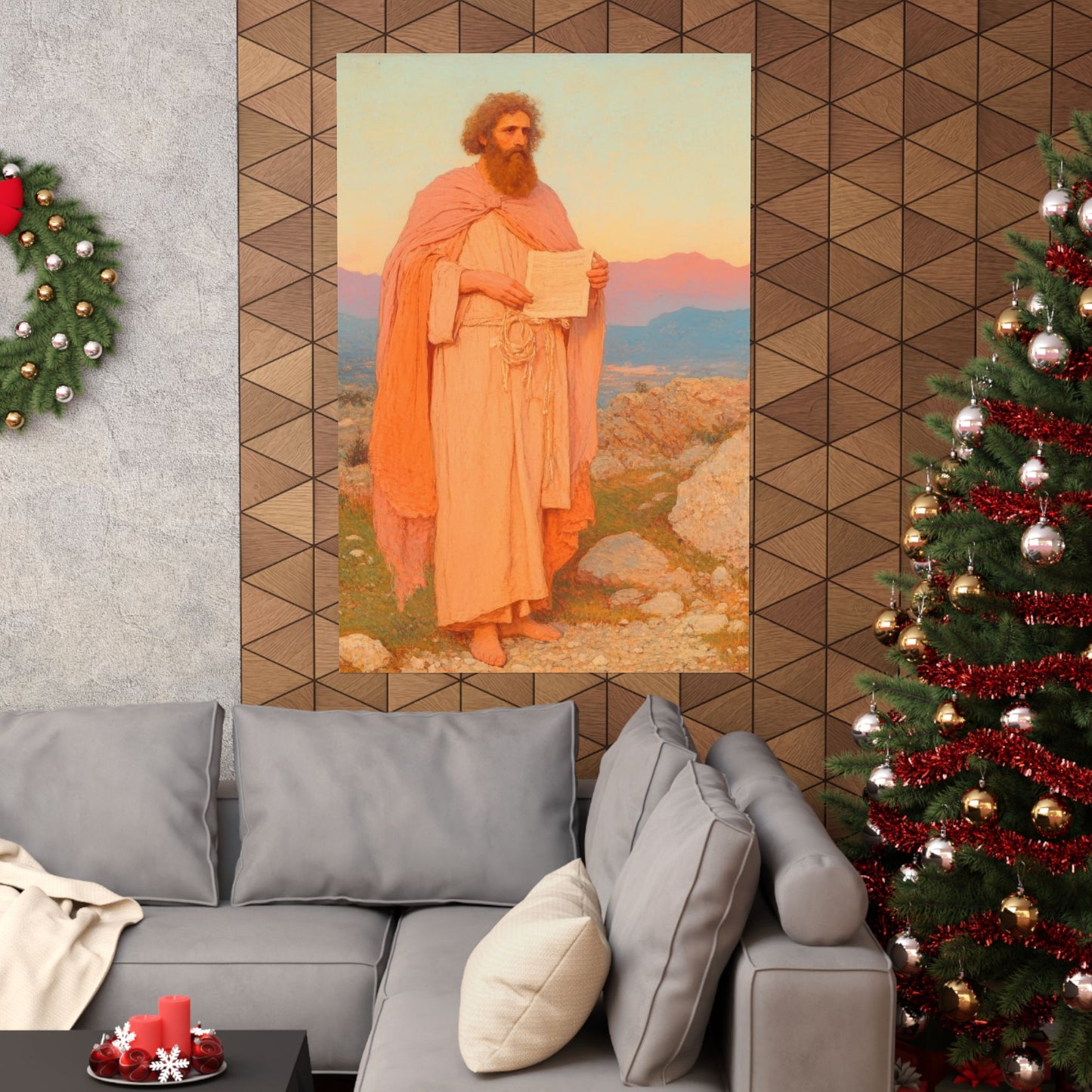 Obadiah - Keeper of the Lord's Warning and Mercy - Sanctified Souls Print - Multiple Sizes - Premium Matte Vertical Posters