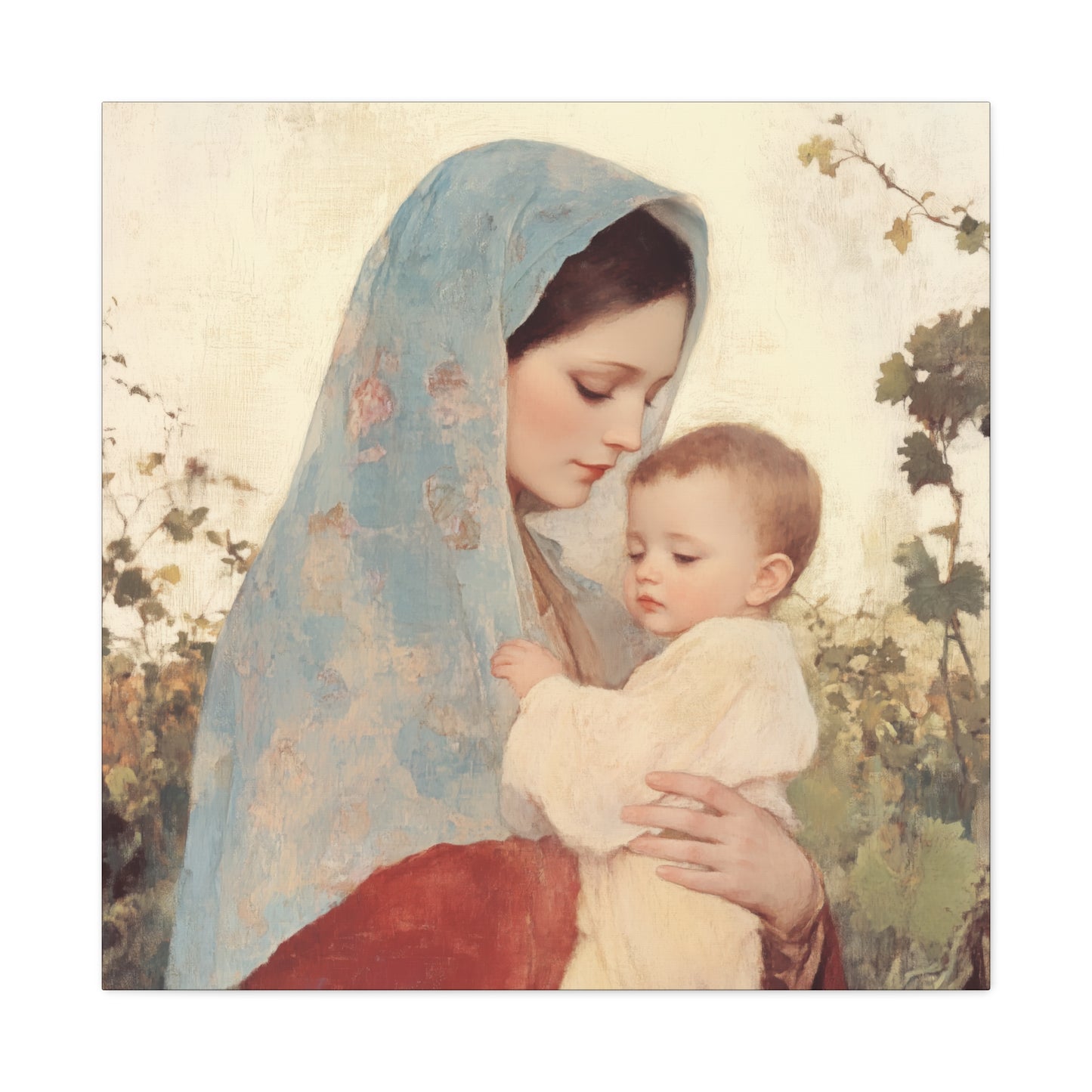 Our Lady of the Grapes / Out Lady of the Harvest - Gallery Wrapped Canvas - Print - Religious Art for your Home - Catholic Art