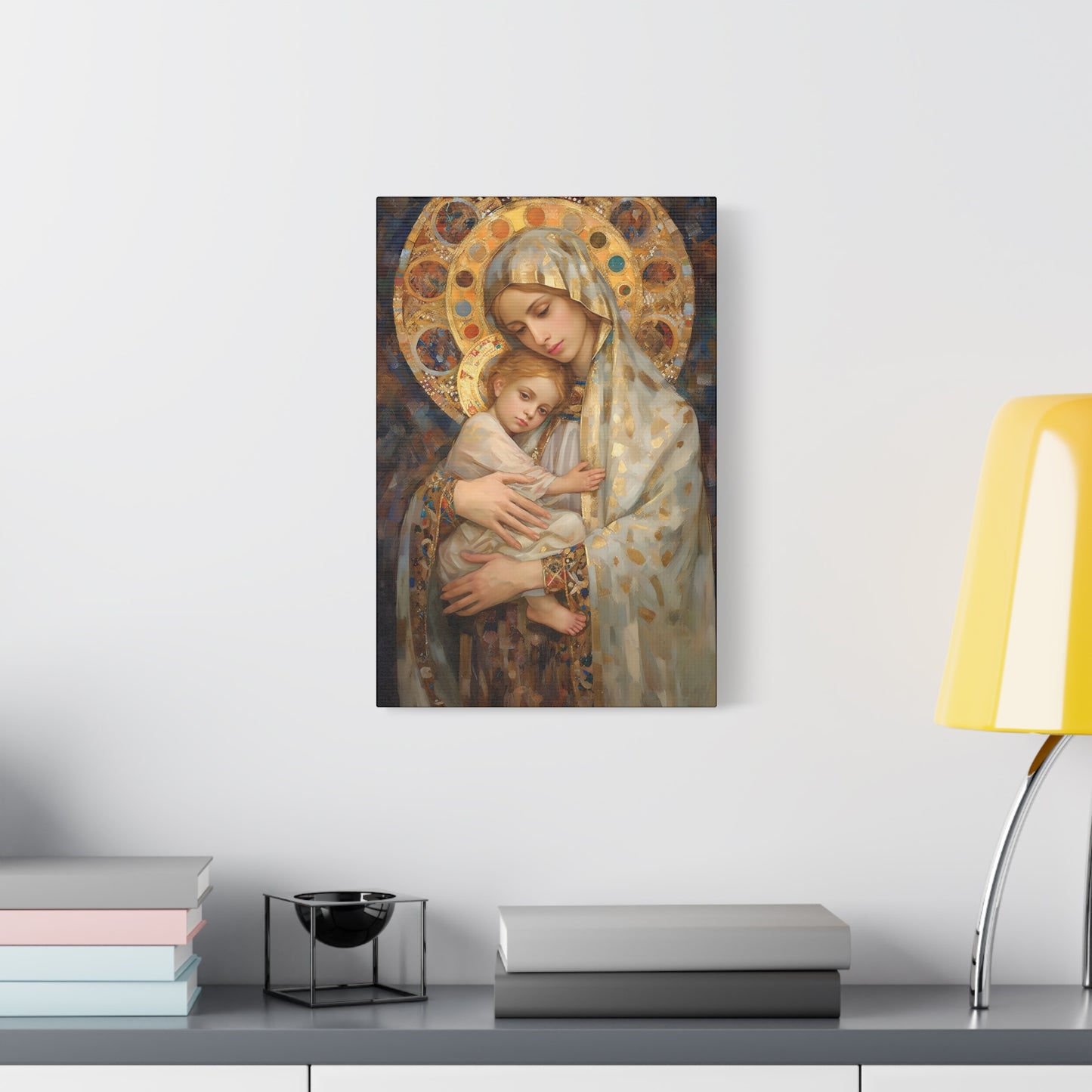Madonna and Child - Gallery Wrapped Canvas - Sanctified Souls Print - Religious Art for your Home - The Virgin Mary and The Christ Child