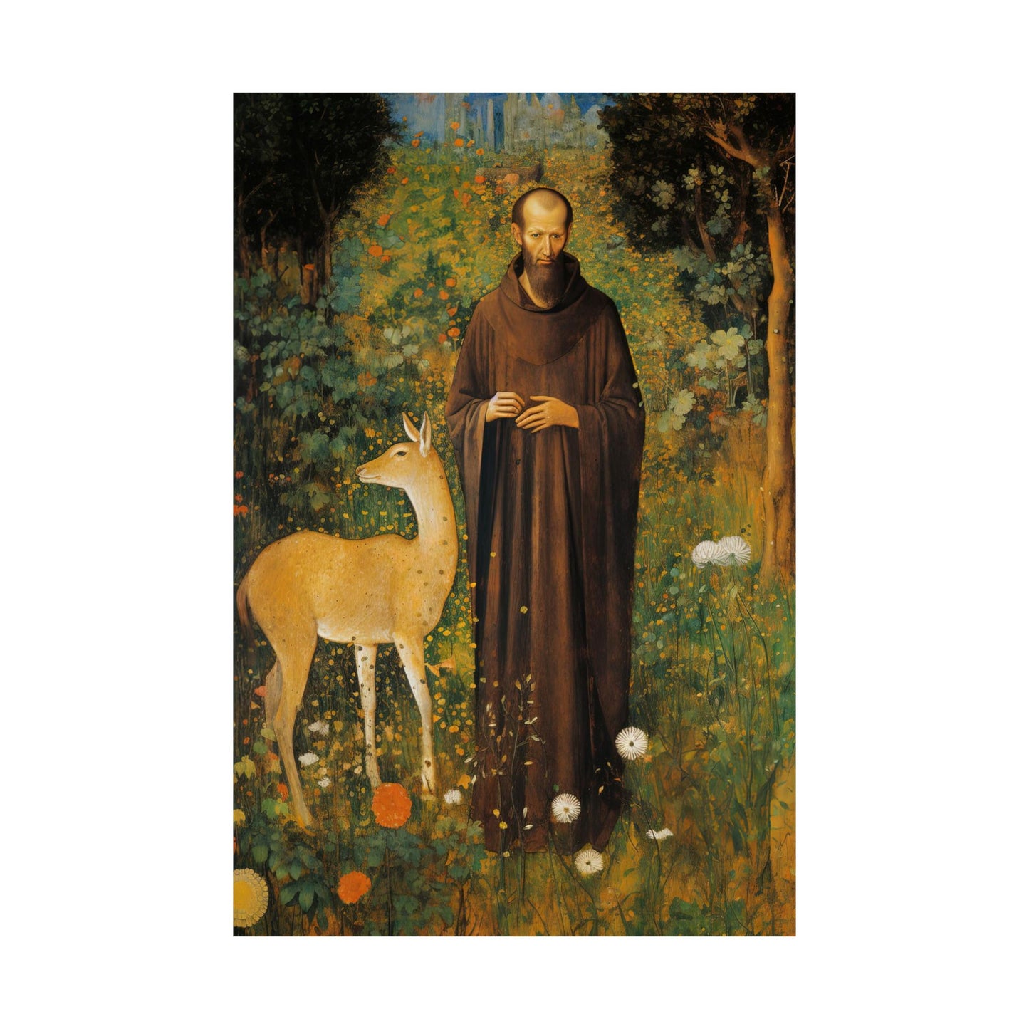 Saint Giles - Sanctified Souls Print - Multiple Sizes - Premium Matte Vertical Posters