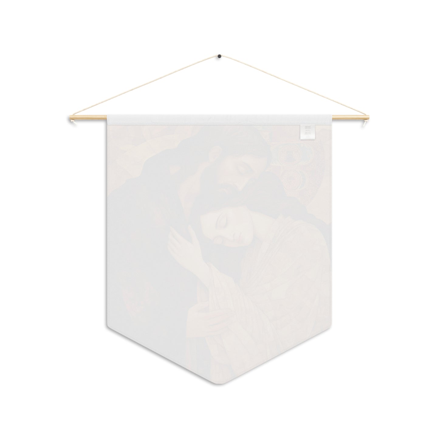 Healing Love- The Embrace of Christ and Mary Magdalene Wall Banner / Wall Hanging - 18" x 21" - Based on The Kiss by Gustav Klimt