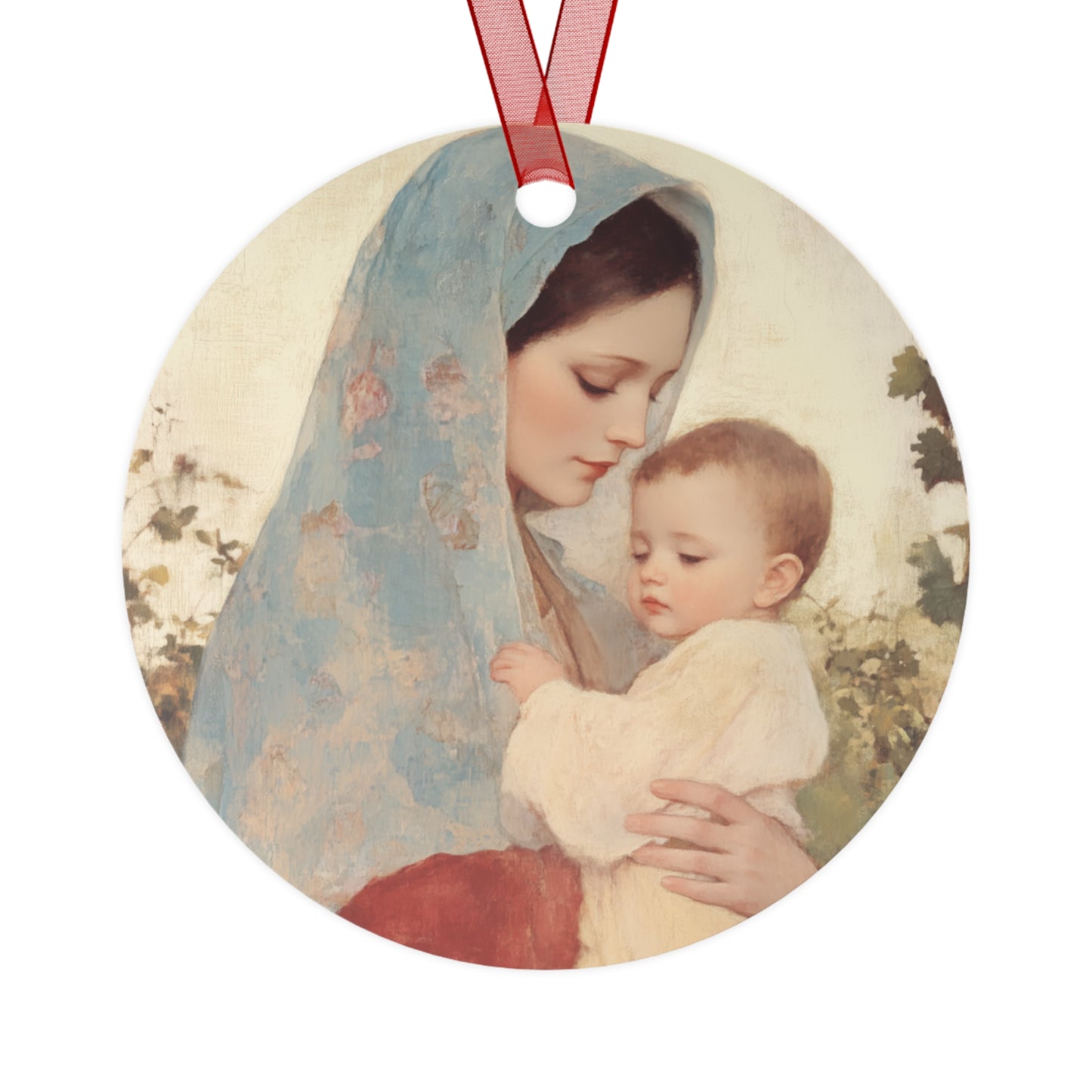 Our Lady of the Grapes / Out Lady of the Harvest - Metal Ornament - Religious Holiday Christmas Ornament and Keepsake - Mother Mary