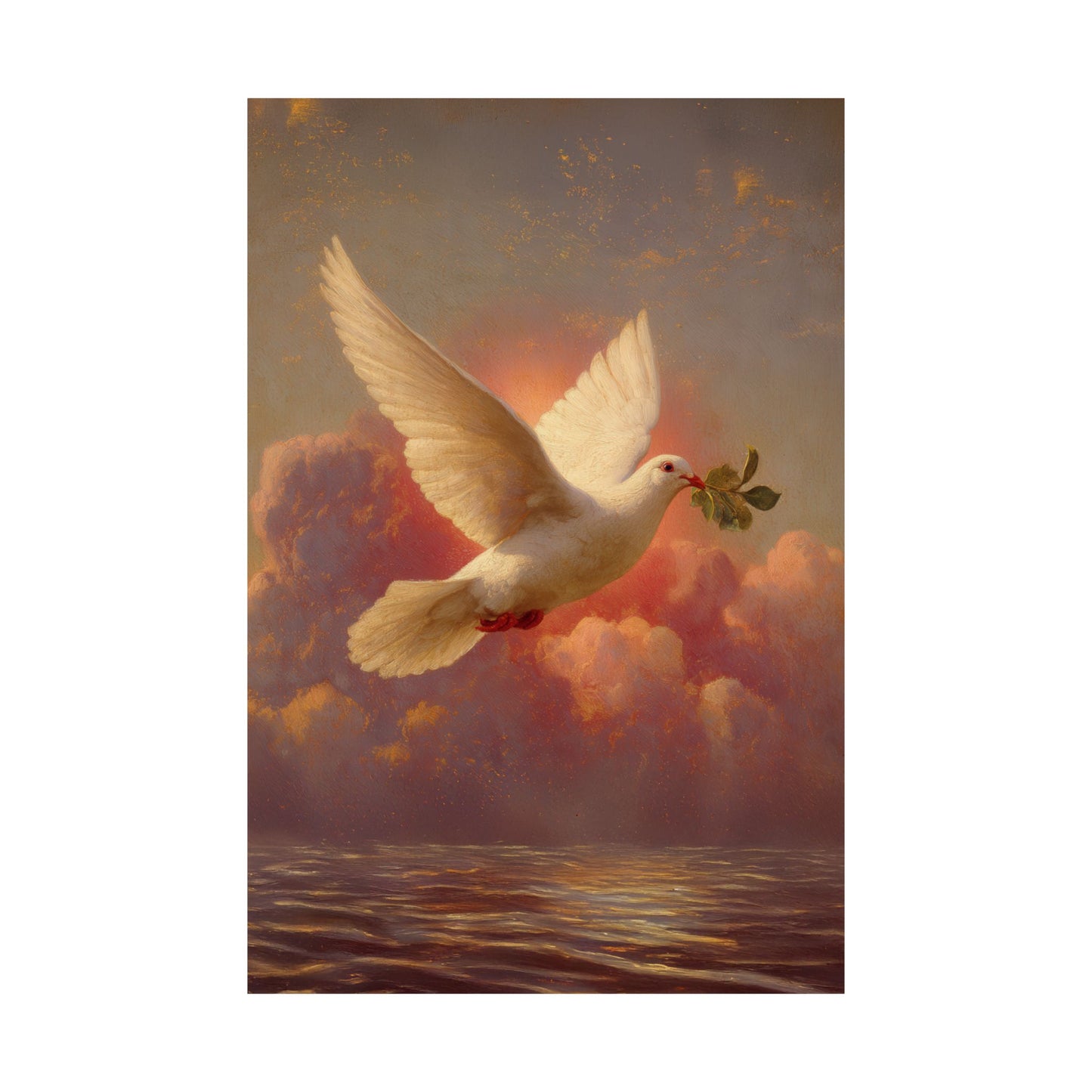 The Spirit Who Restored the Horizon - Holy Spirit - The Dove - Sanctified Souls Print - Multiple Sizes - Premium Matte Vertical Posters
