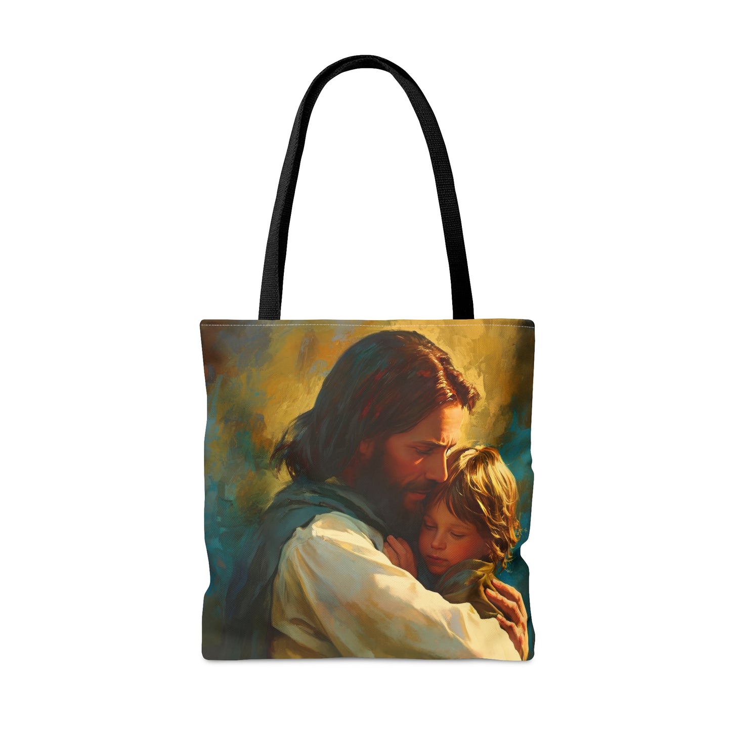 Christ's Compassionate Embrace Tote Bag - Large Medium Small Faith Art Bag - Catholic Faith Purse - Religious Carry All
