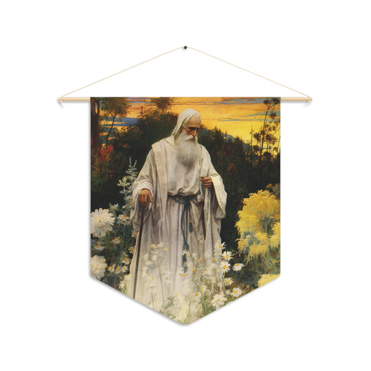 Saint Phocas Wall Banner / Wall Hanging / Pennant - Prayer room art - Catholic Home -  18" x 21"