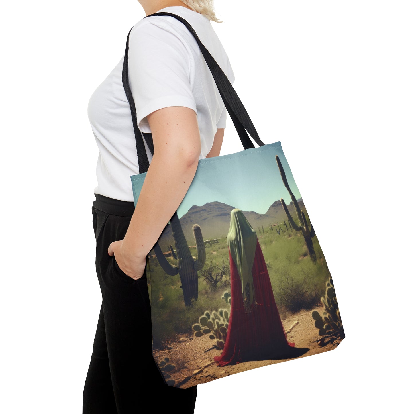 Saint Melania the Elder, Desert Mother Tote Bag - Large Medium Small Faith Art Bag - Catholic Faith Purse - Religious Carry All Reusable