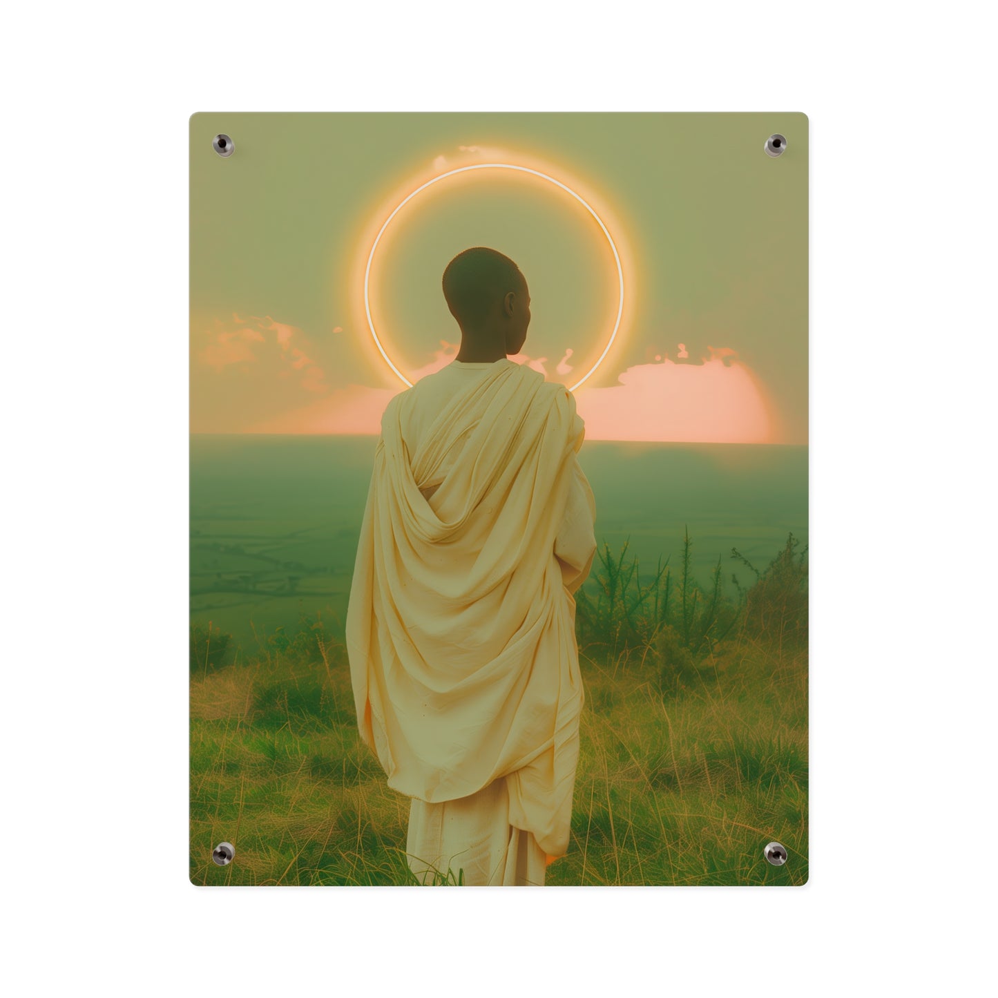 Saint Charles Lwanga Wall Art Panel - Ready to Hang Acrylic Print - Catholic Saint Art - Patron Saint Print - No Frame needed