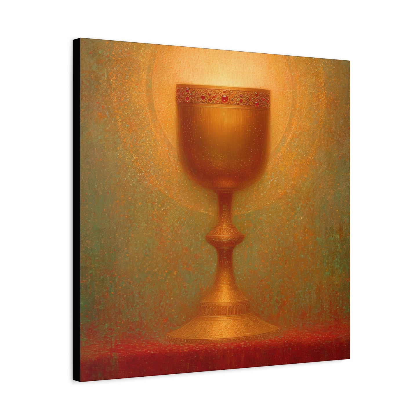 Chalice of the Lamb, Light of the World - The Holy Grail - Gallery Wrapped Canvas - Print - Religious Art for your Home - Catholic Art