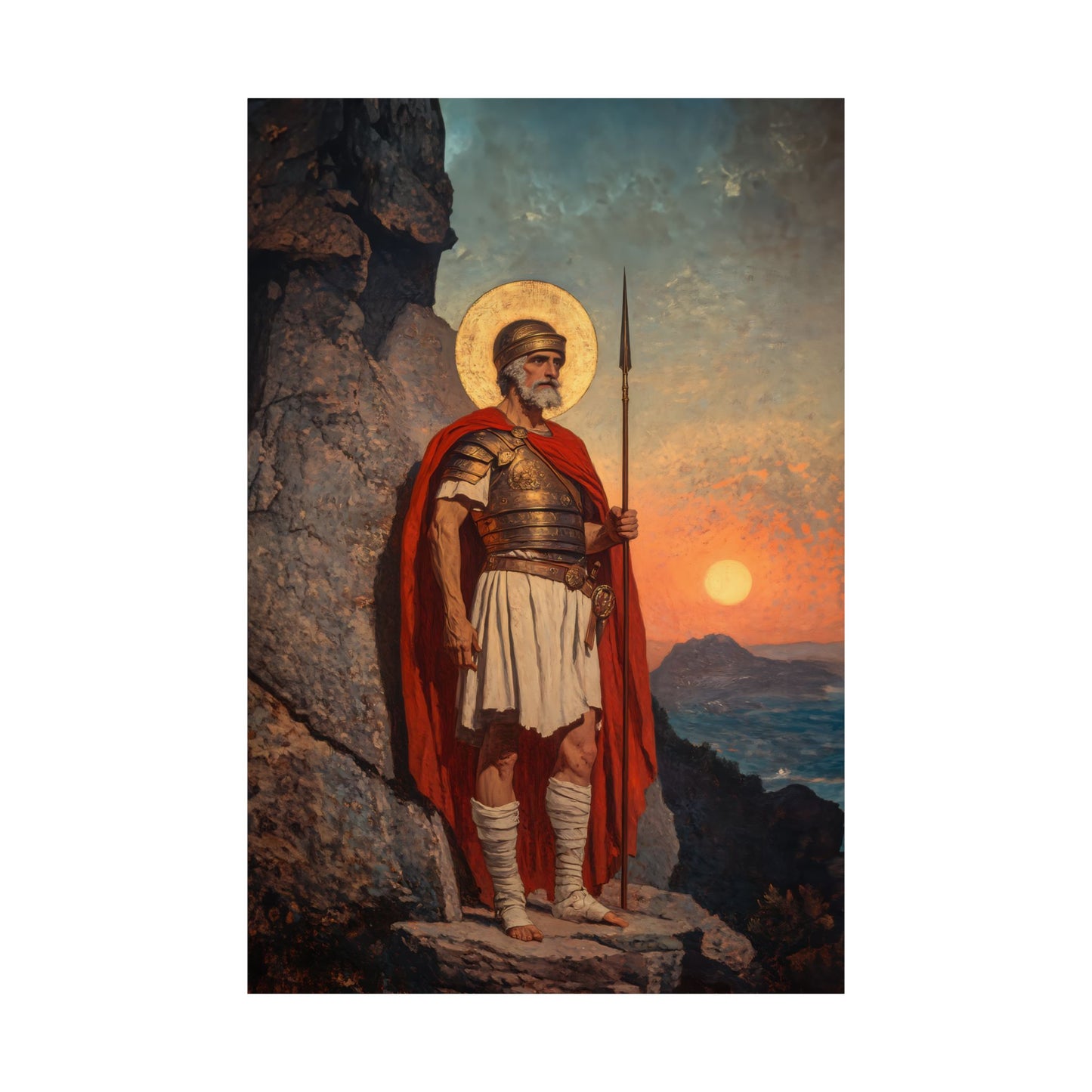 Saint Andrew the Tribune - Sanctified Souls Print - Multiple Sizes - Premium Posters - Catholic Art - Christian Home Decor Artwork
