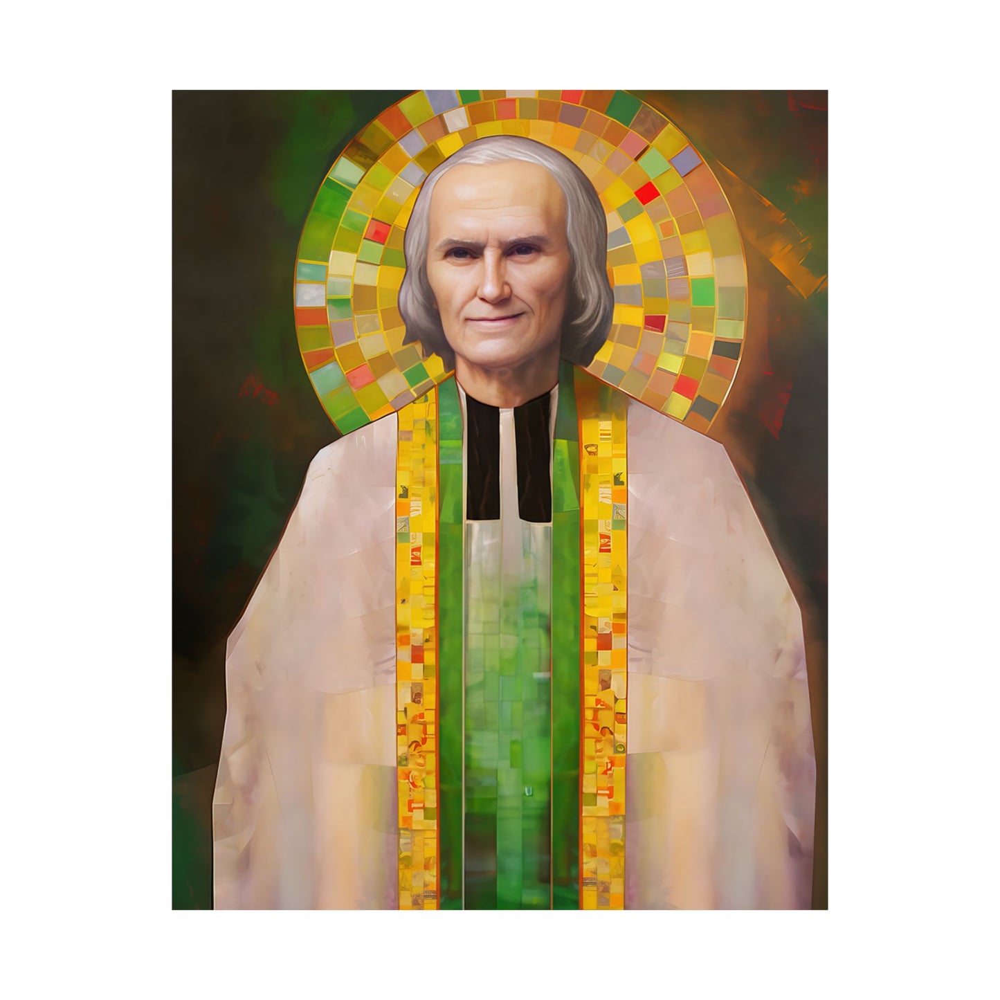 Saint John Vianney - Sanctified Souls Print - Multiple Sizes - Premium Matte Vertical Posters - Catholic Art - Religious Poster
