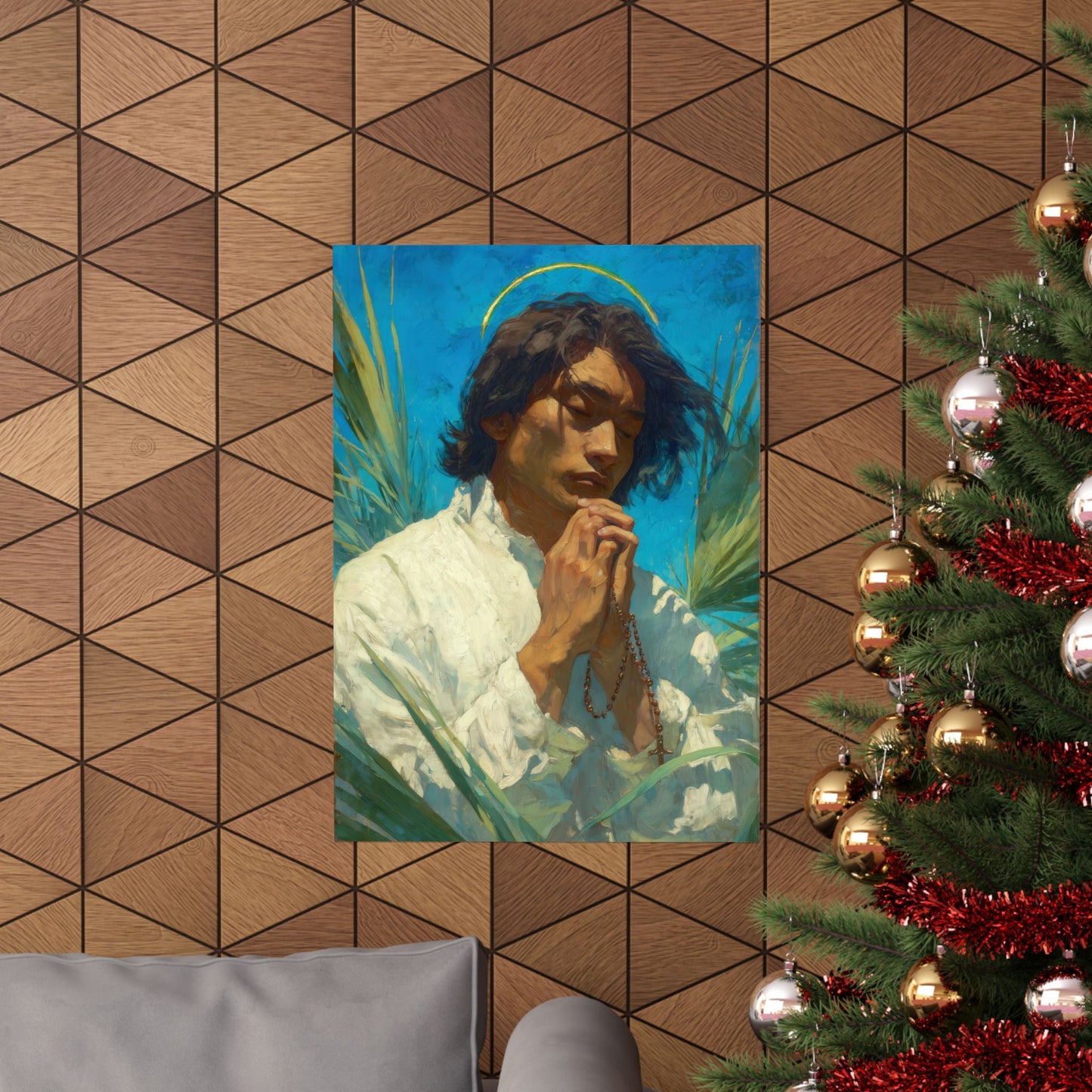 Saint Lorenzo Ruiz -  Catholic Art - Multiple Sizes - Premium Posters - Catholic Art - Christian Home - Catholic Saint Art