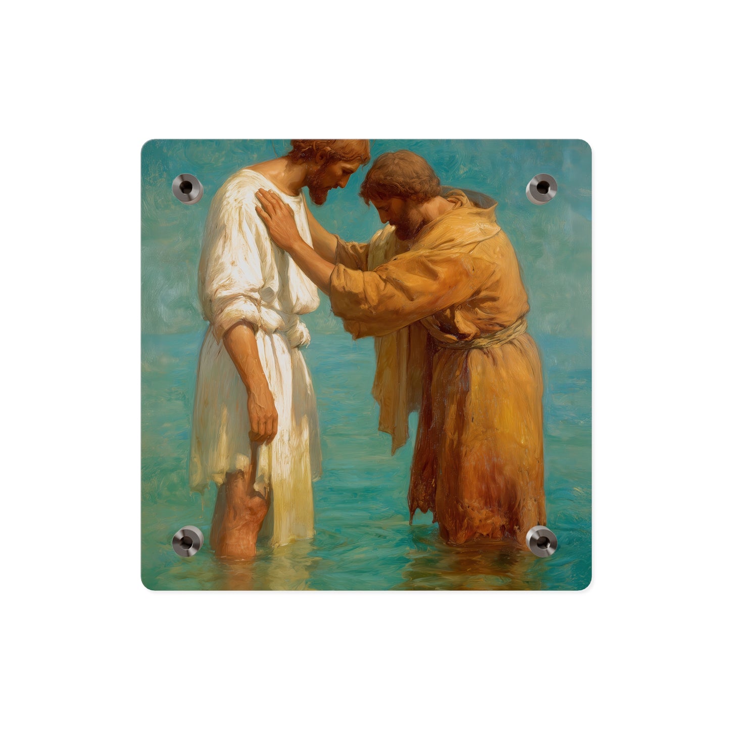 Saint John the Baptist, Servant of the Dawn Acrylic Wall Art Panel - Ready to Hang Acrylic Print - Catholic Saint Art