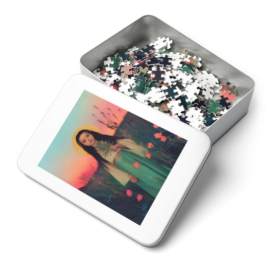 Saint Charity - Puzzle and Tin - Religious Jigsaw Puzzle (30, 110, 252, 500,1000) - Gift Catholic Families - Martyr of the Church