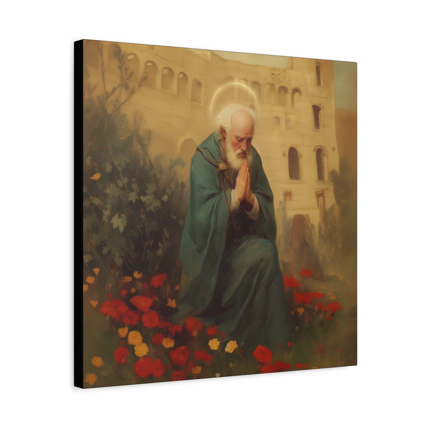 Saint Cyprian - Multiple Sizes - Catholic Home art - Museum Wrapped Canvas - Sanctified Souls Print - Catholic Martyr Art