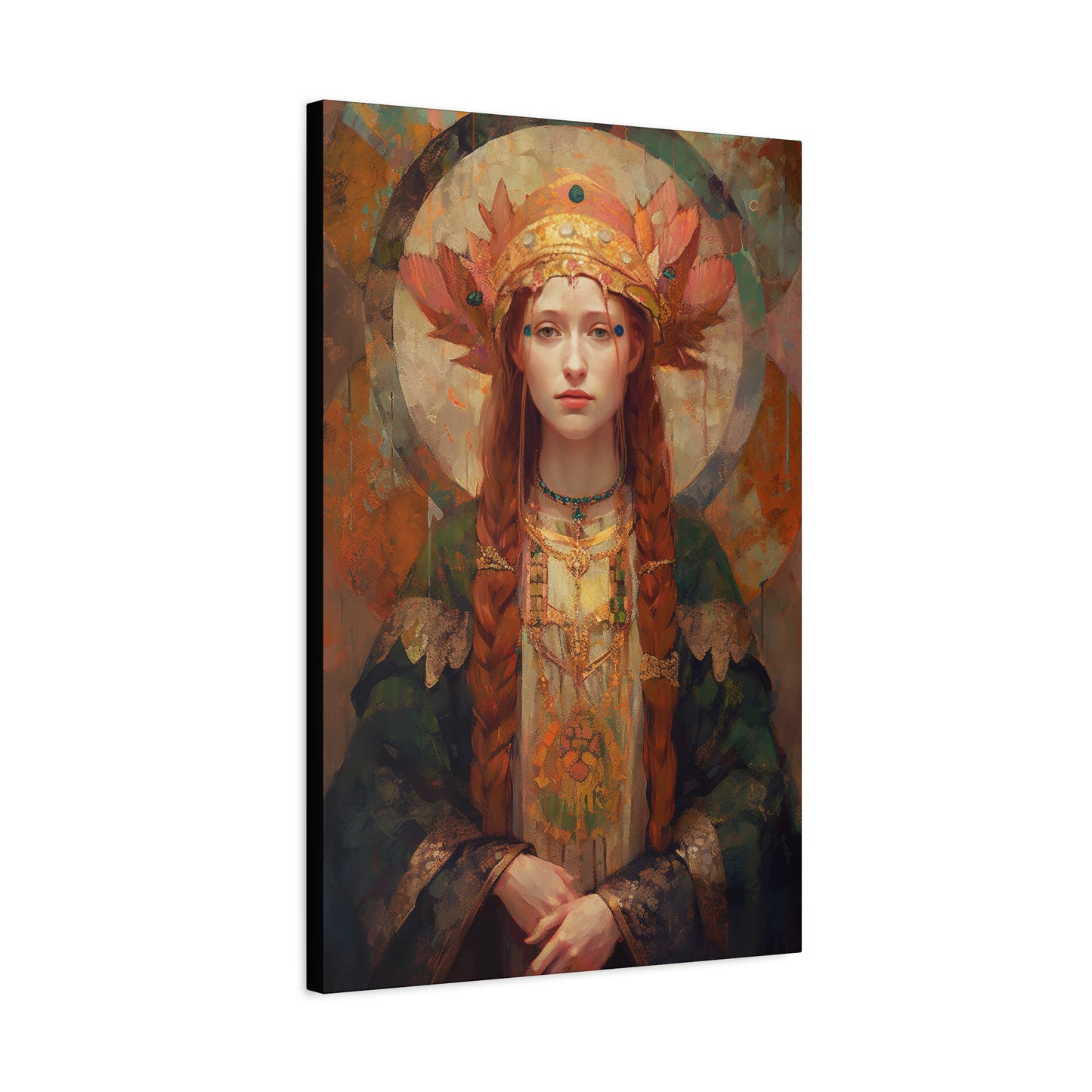 Saint Margaret of Scotland - Museum Wrapped Canvas - Sanctified Souls Print - Religious Art for your Home