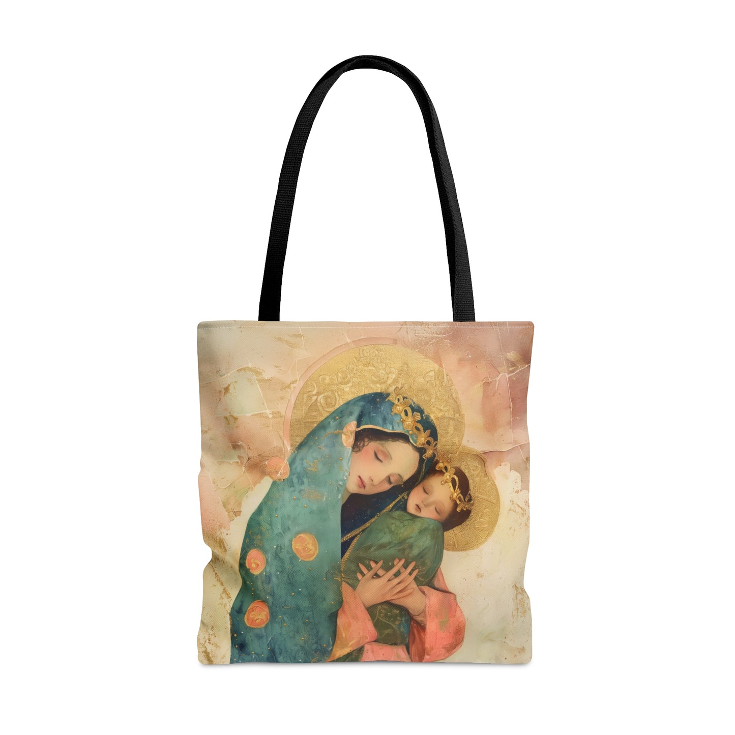 The Sweet Advocate of Souls - Mary, Help of Christians Tote Bag - Large Medium Small Faith Art Bag - Catholic Faith Purse - Double Sided