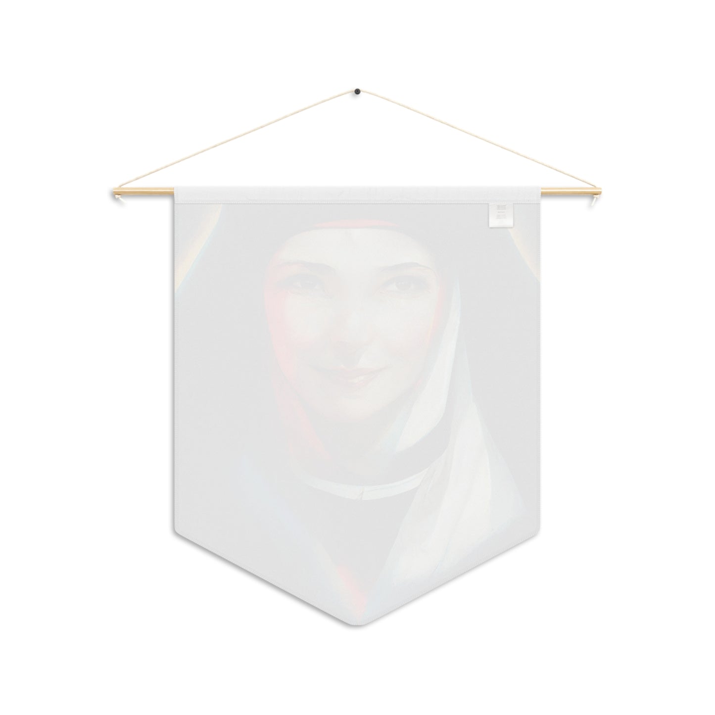 Saint Maria Faustina Kowalska Wall Banner / Wall Hanging - Nursery room print - Religious Large Art Print - 18" x 21"