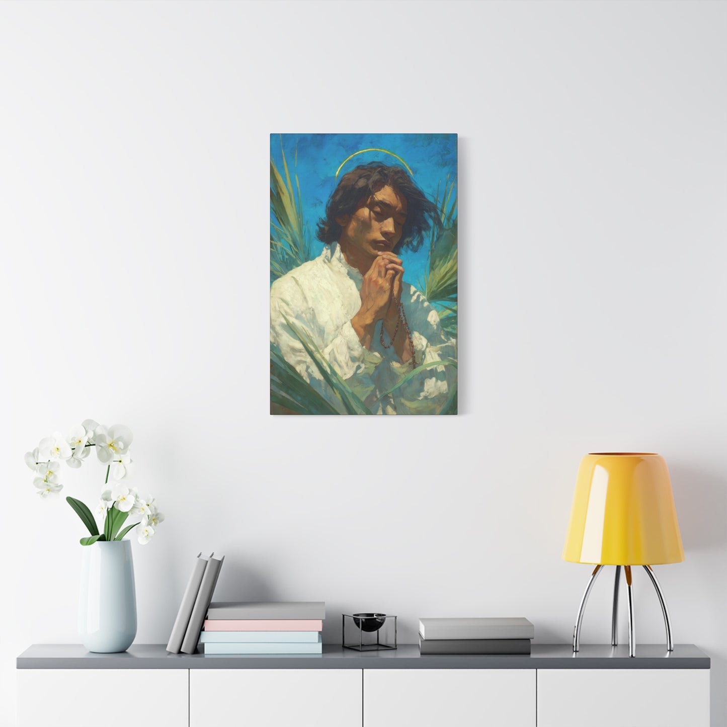 Saint Lorenzo Ruiz - Multiple Sizes - Catholic Home art - Museum Wrapped Canvas - Sanctified Souls Print - Catholic Martyr Art