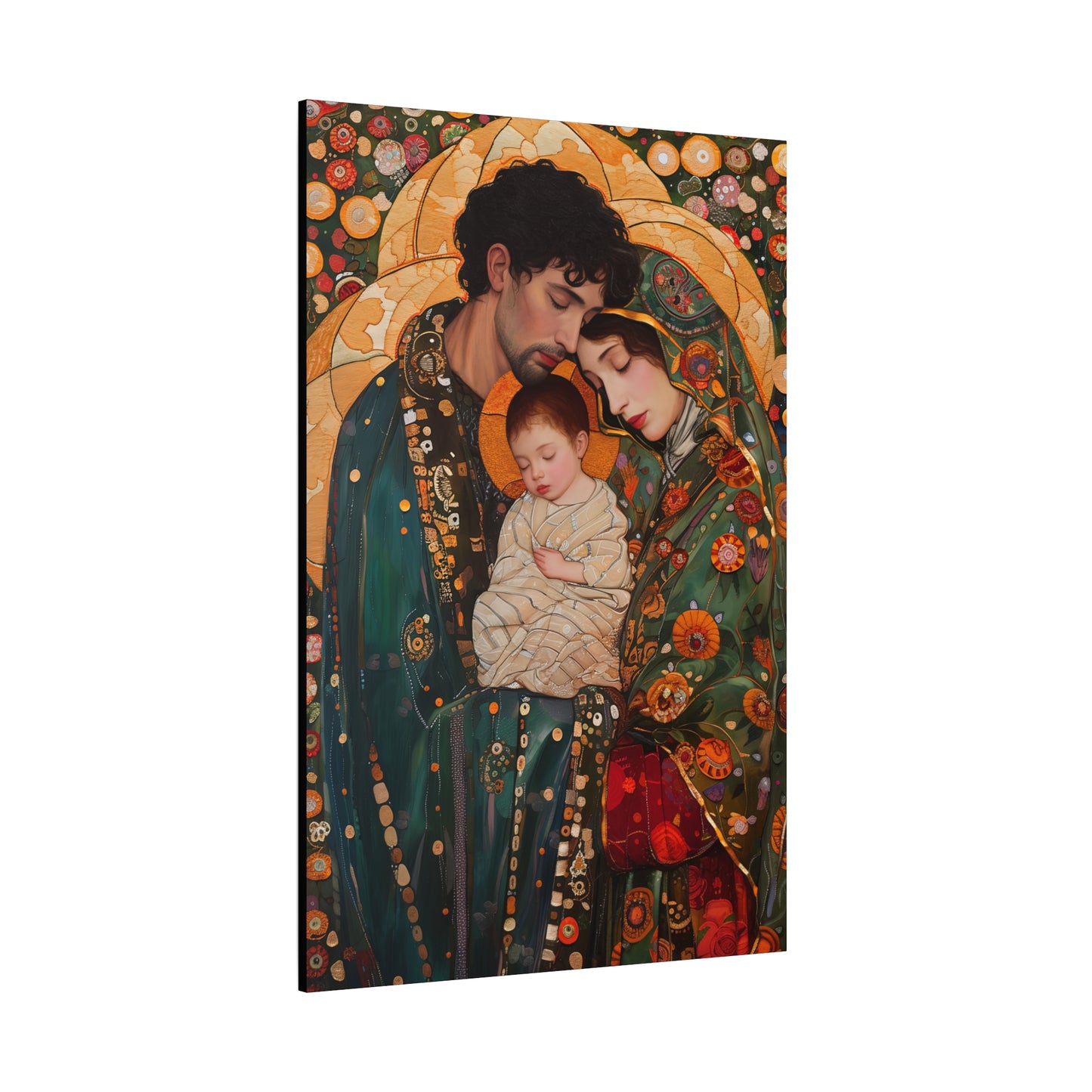 Guiding Light - The Holy Family - Museum Wrapped Canvas - Sanctified Souls Print - Religious Art - Jesus, Mary and Joseph Art