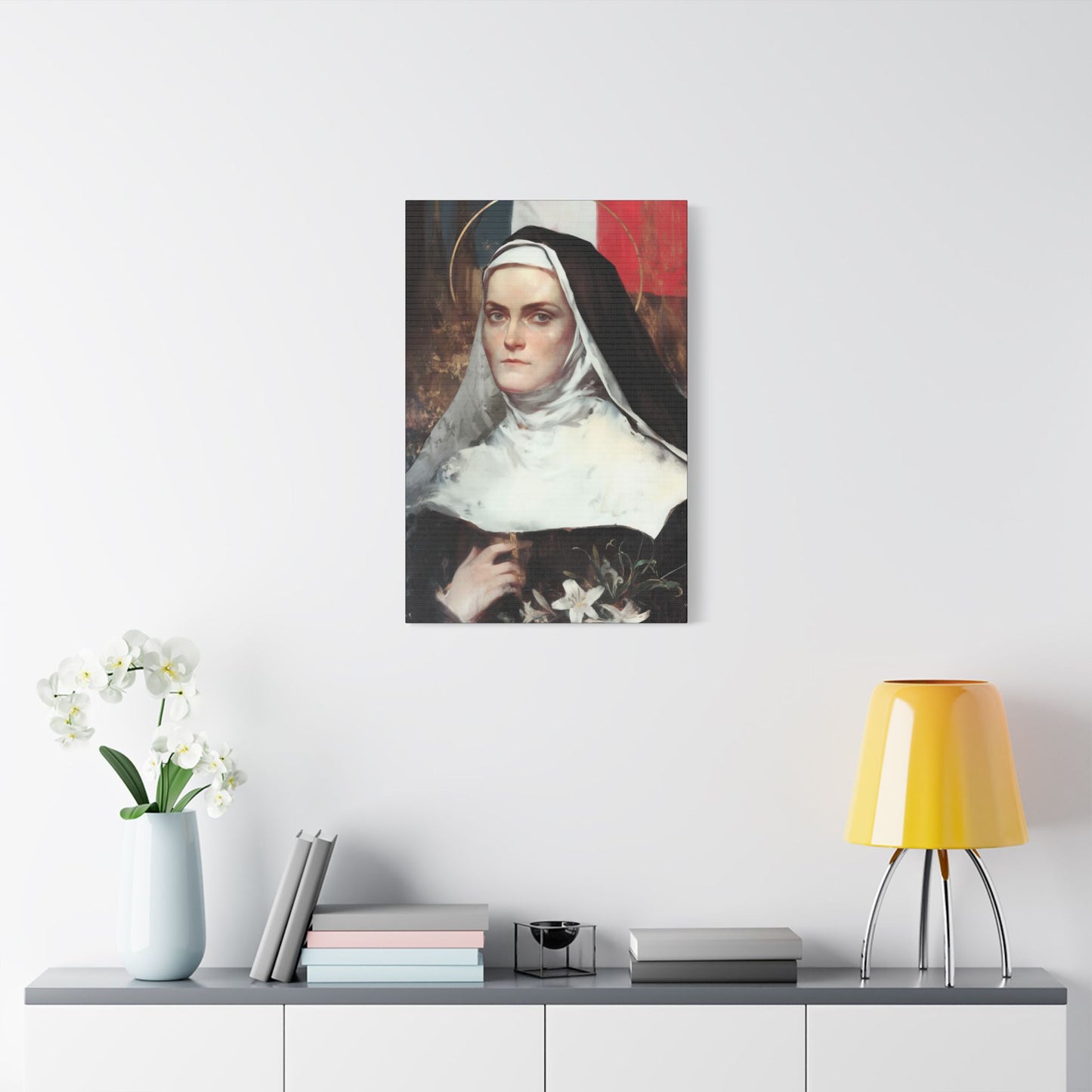 Saint Jeanne-Antide Thouret - Museum Wrapped Canvas - Print - Religious Art for your Home - Christian print - Prayer Room Art - Catholic