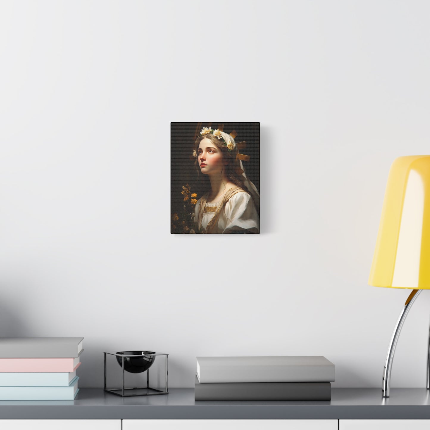Saint Zita of Lucca  - Museum Wrapped Canvas - Sanctified Souls Print - Religious Art for your Home