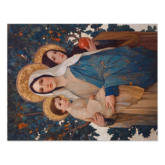 New Eve / Mary, The New Eve - Mother Mary Title - Marian Art - Puzzle - with Tin - Jigsaw (30, 110, 252, 500,1000-Piece)