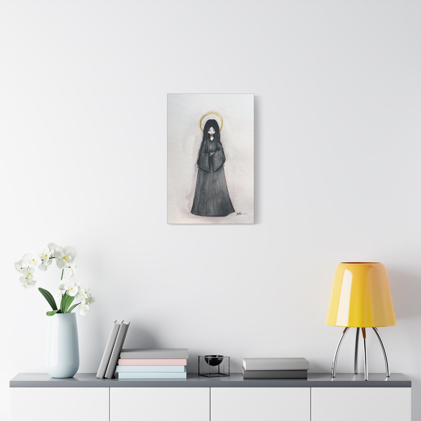 Blessed Mary Magdalen Kiota Hand-Drawn Catholic Canvas Print | Martyrs of Japan Sacred Art | Sanctified Solocosmo Religious Artwork