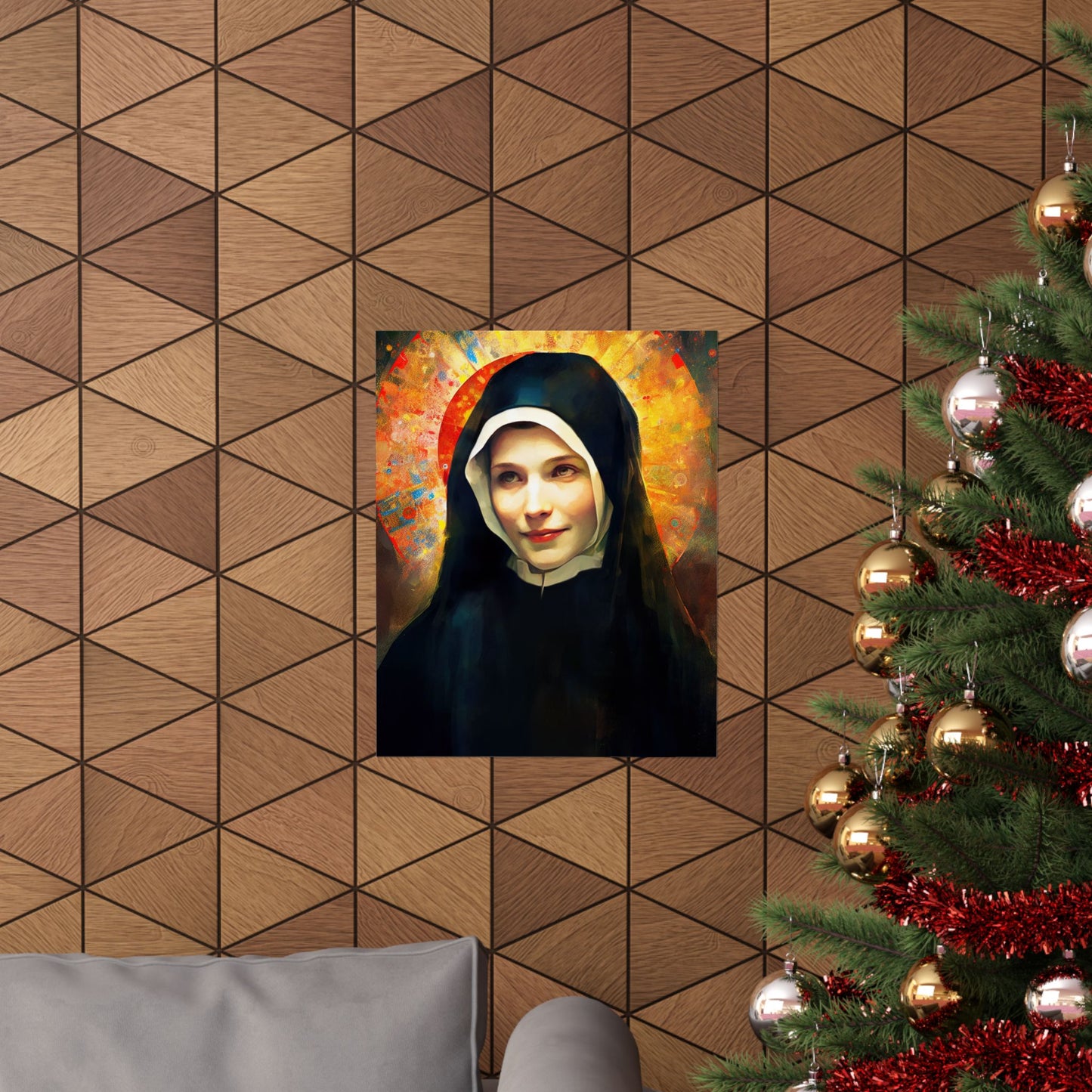 Saint Maria Faustina Kowalska Print - Sanctified Souls Print - Multiple Sizes - Premium Matte Vertical Posters