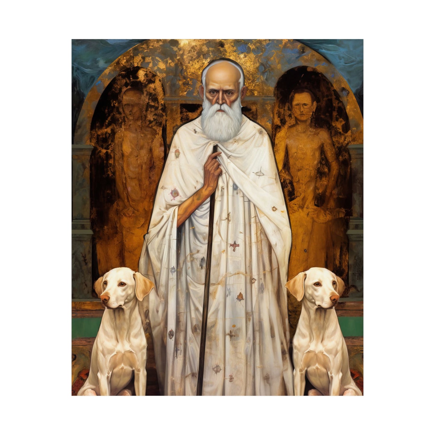 Saint Lazarus of Bethany - Sanctified Souls Print - Multiple Sizes - Premium Matte Vertical Posters