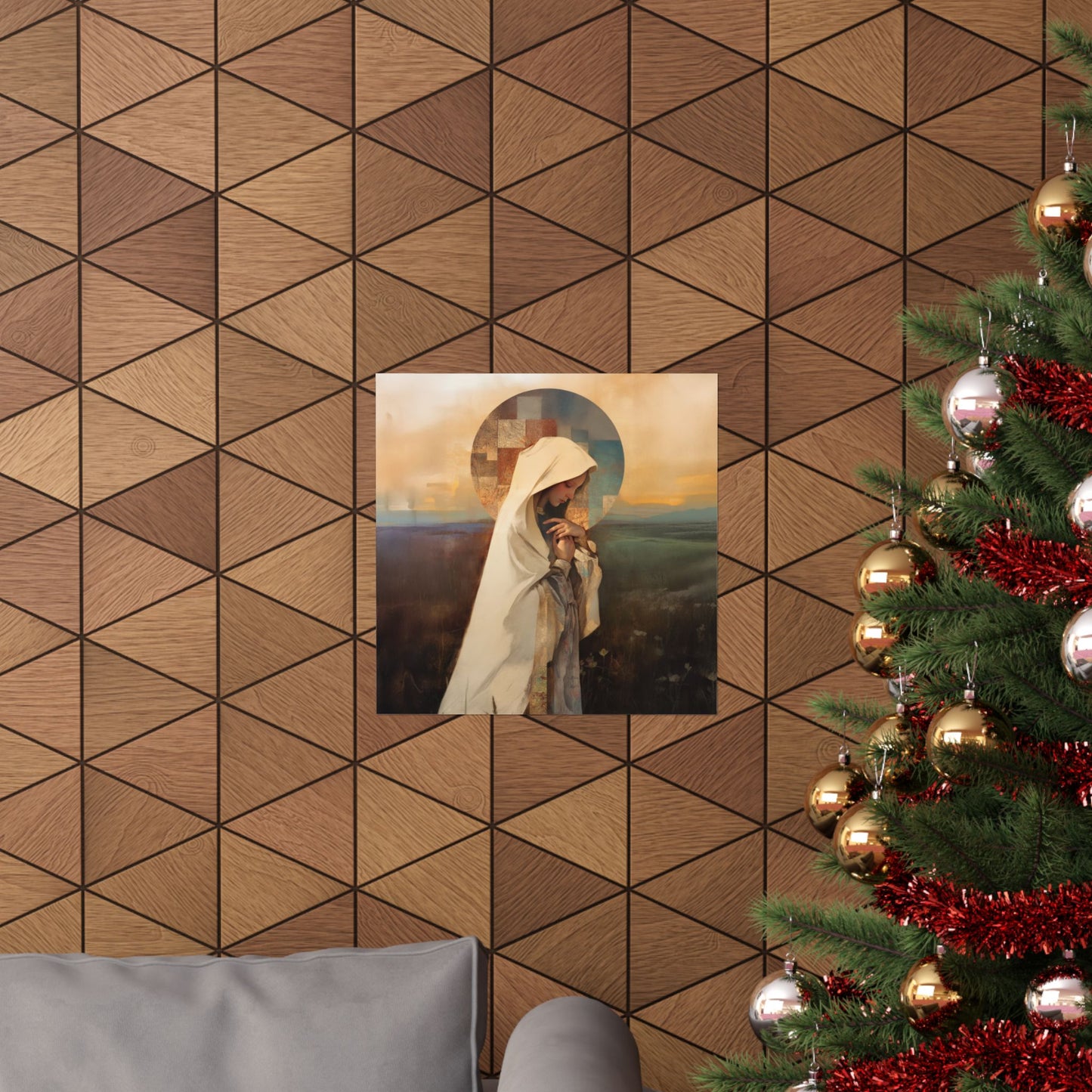 Our Lady of the Prairie - Sanctified Souls Print - Multiple Sizes - Premium Posters - Catholic Art - Christian Home