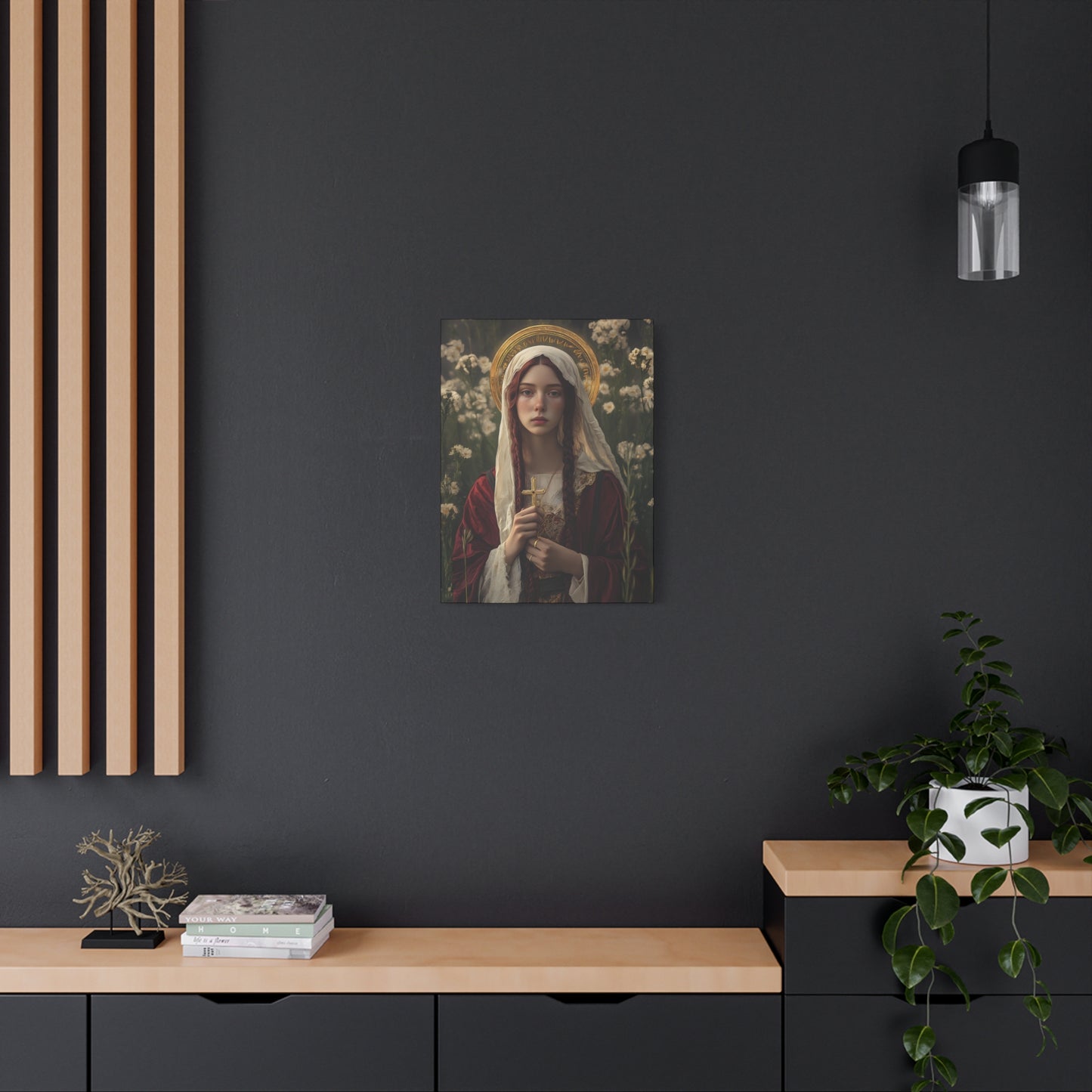 Saint Hilaria - Gallery Wrapped Canvas - Print - Religious Art for your Home - Catholic Art