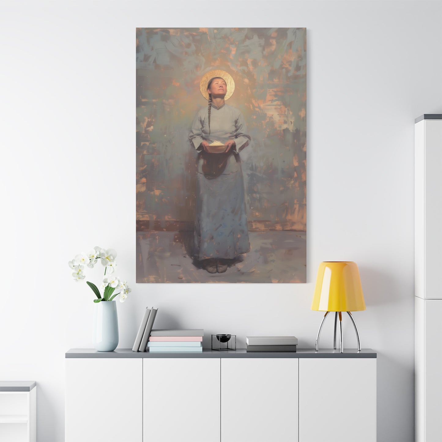 Saint Martha Wang - Chinese Martyr Saint  - Gallery Wrapped Canvas - Print - Religious Art for your Home - Catholic Art