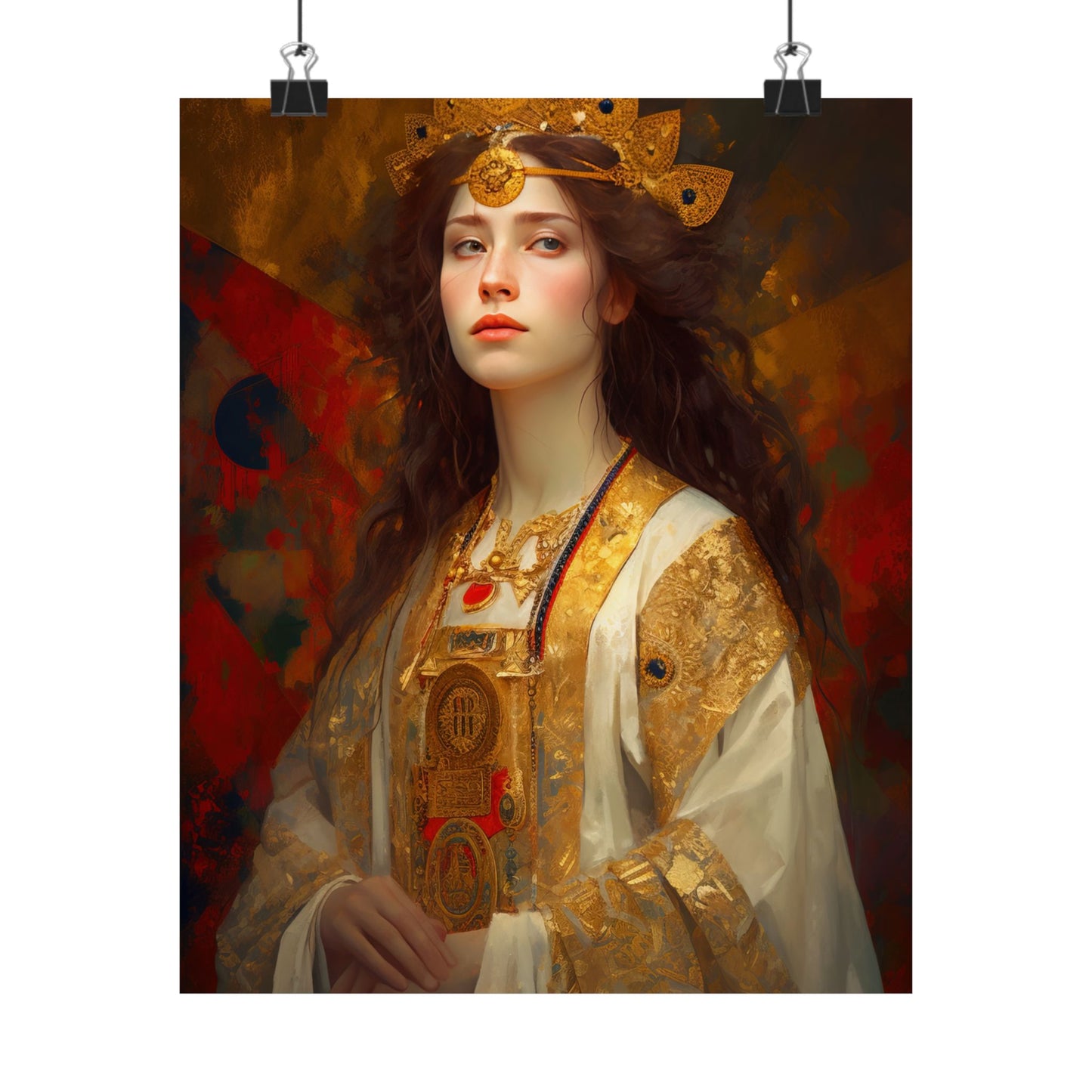 Saint Barbara - Sanctified Souls Print - Multiple Sizes - Premium Matte Vertical Posters