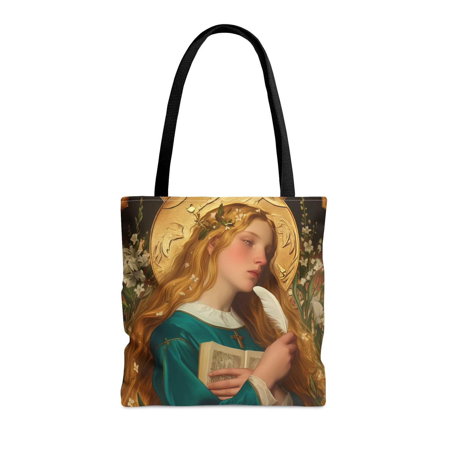 Saint Petronilla Tote Bag - Large Medium Small Faith Art Bag - Catholic Faith Purse - Religious Carry All Reusable Tote Bag