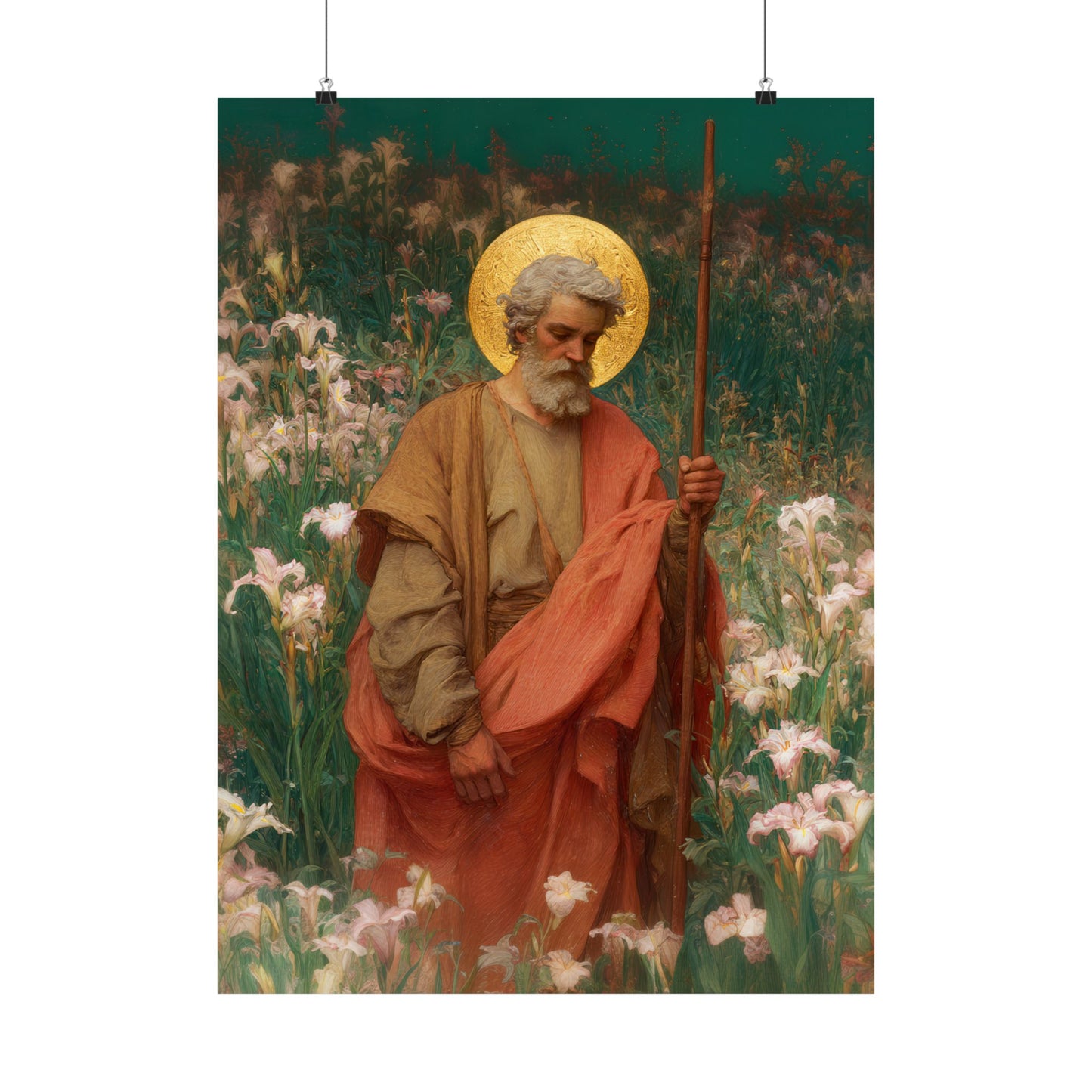 Saint James the Lesser  - Sanctified Souls Print - Multiple Sizes - Premium Posters - Catholic Art - Christian Home Decor Artwork