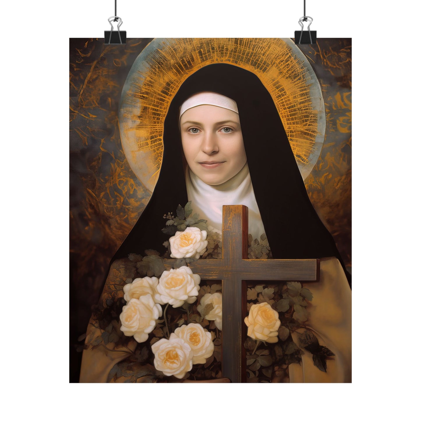 Saint Thérèse of Lisieux - Sanctified Souls Print - Multiple Sizes - Premium Matte Vertical Posters