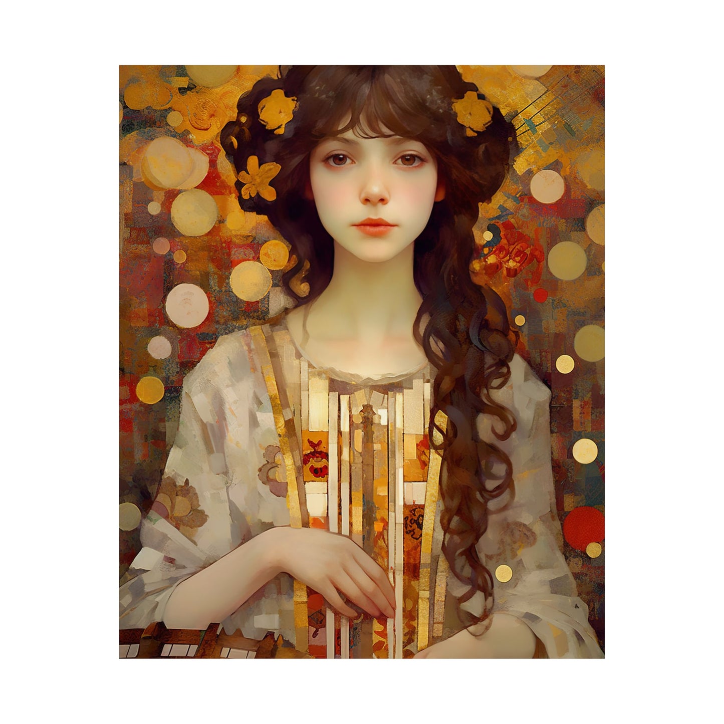 Saint Cecilia - Sanctified Souls Print - Multiple Sizes - Premium Matte Vertical Posters