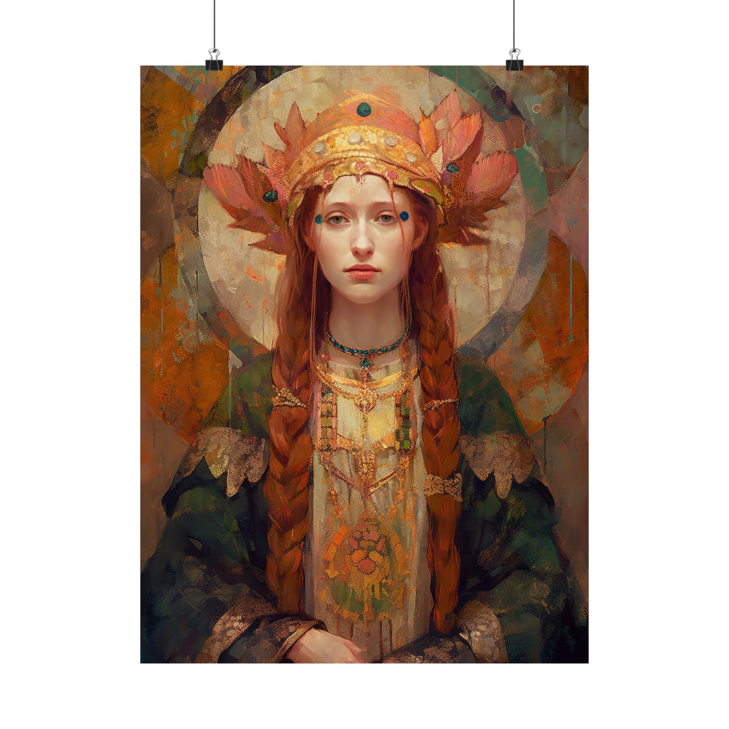 Saint Margaret of Scotland - Sanctified Souls Print - Multiple Sizes - Premium Matte Vertical Posters