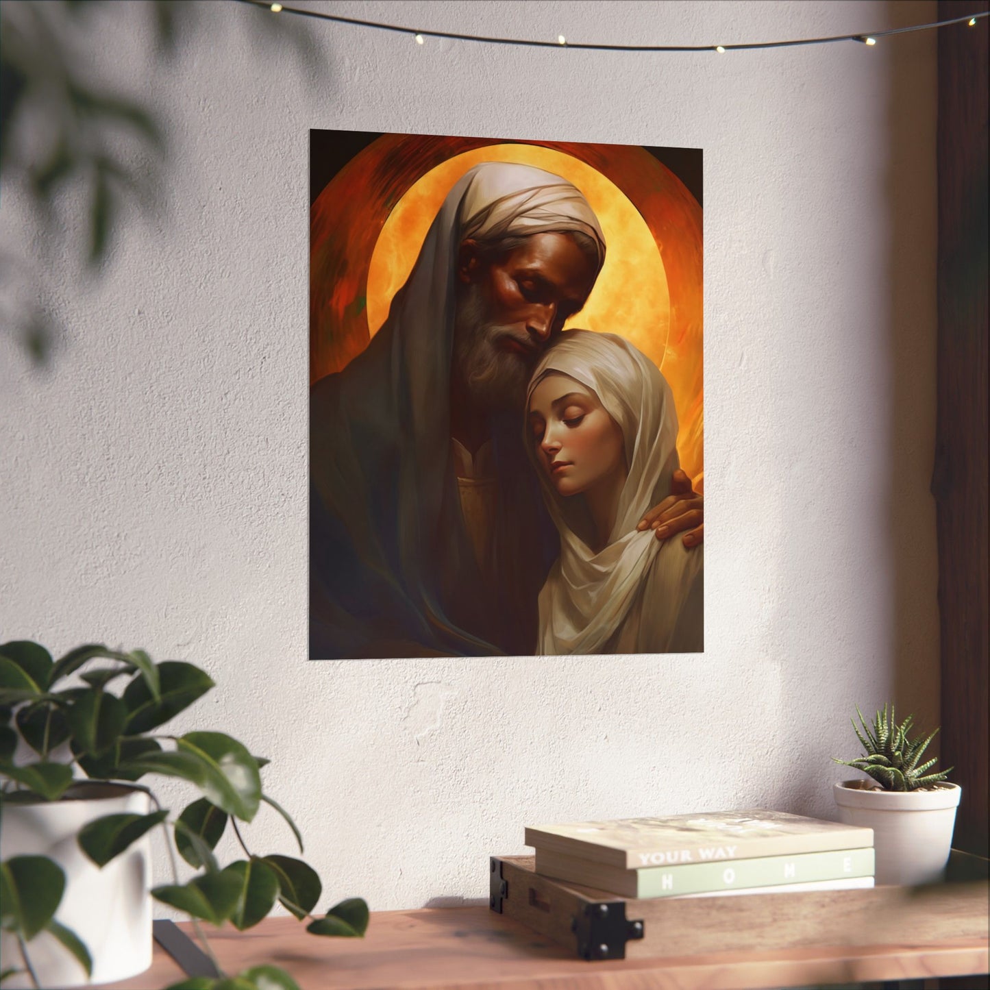 Saint Joachim and Saint Anne - Sanctified Souls Print - Multiple Sizes - Premium Matte Vertical Posters