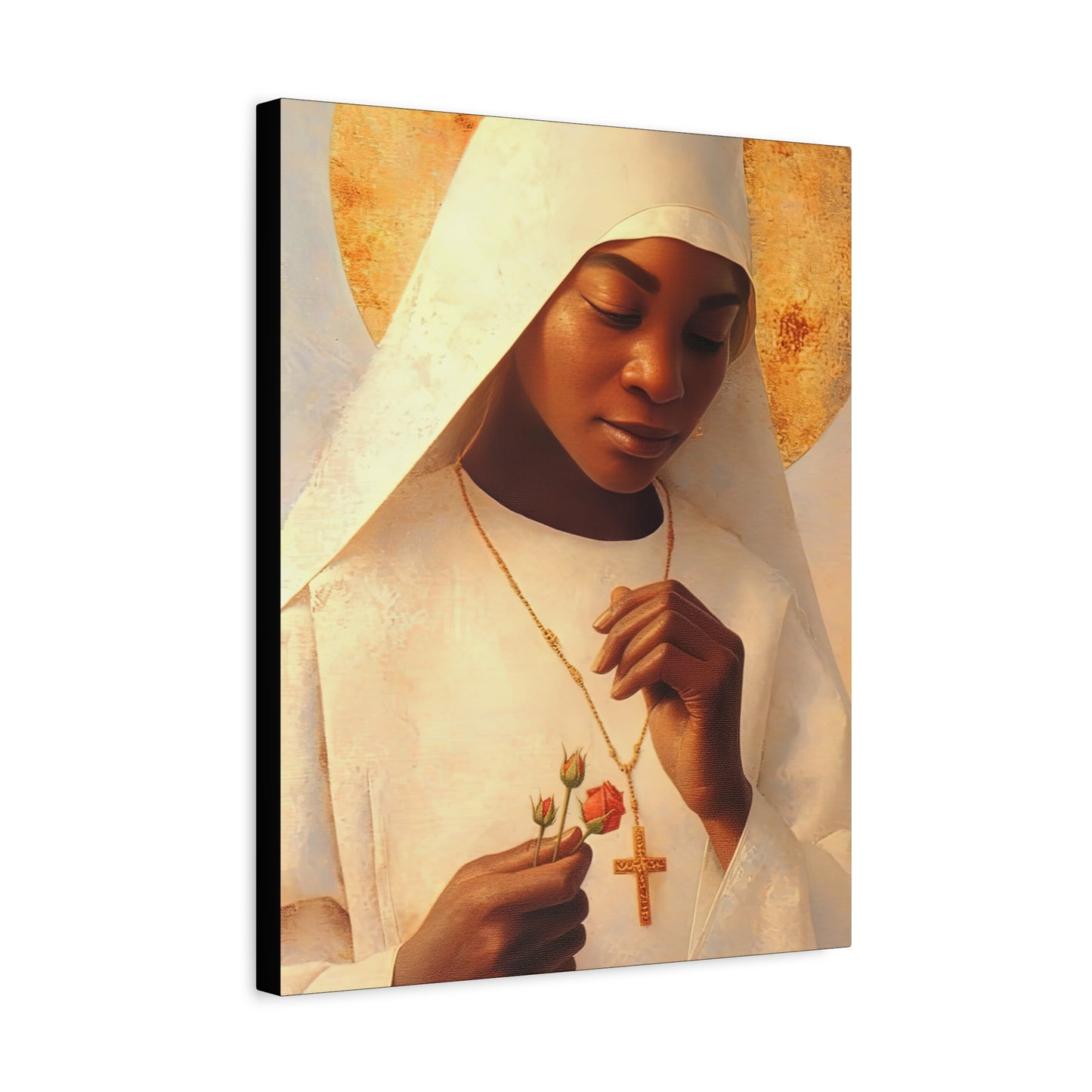Blessed Marie-Clementine Anuarite Nengapeta - Gallery Wrapped Canvas - Print - Religious Art for your Home - Catholic art print