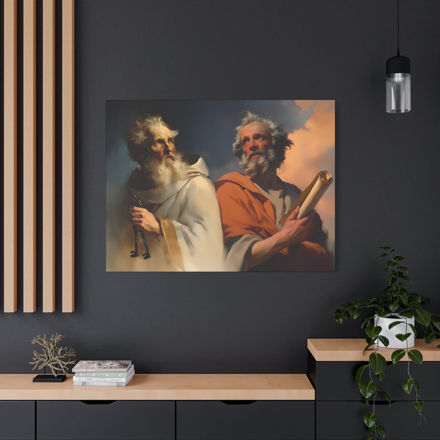 Saint Peter and Saint Paul - Museum Wrapped Canvas - Print - Religious Art for your Home - Christian print