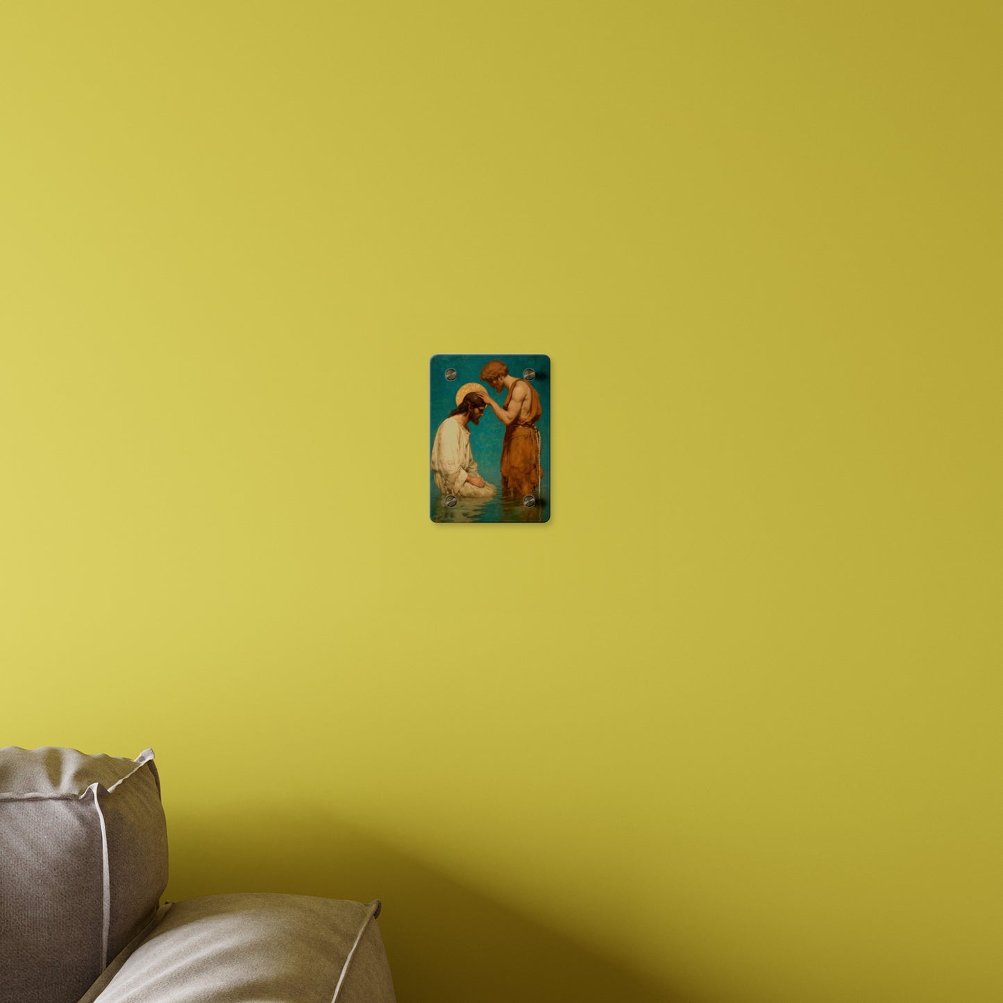 Saint John the Baptist, The Prophet and the Promise - Acrylic Wall Art Panel - Ready to Hang Acrylic Print - Catholic Saint Art