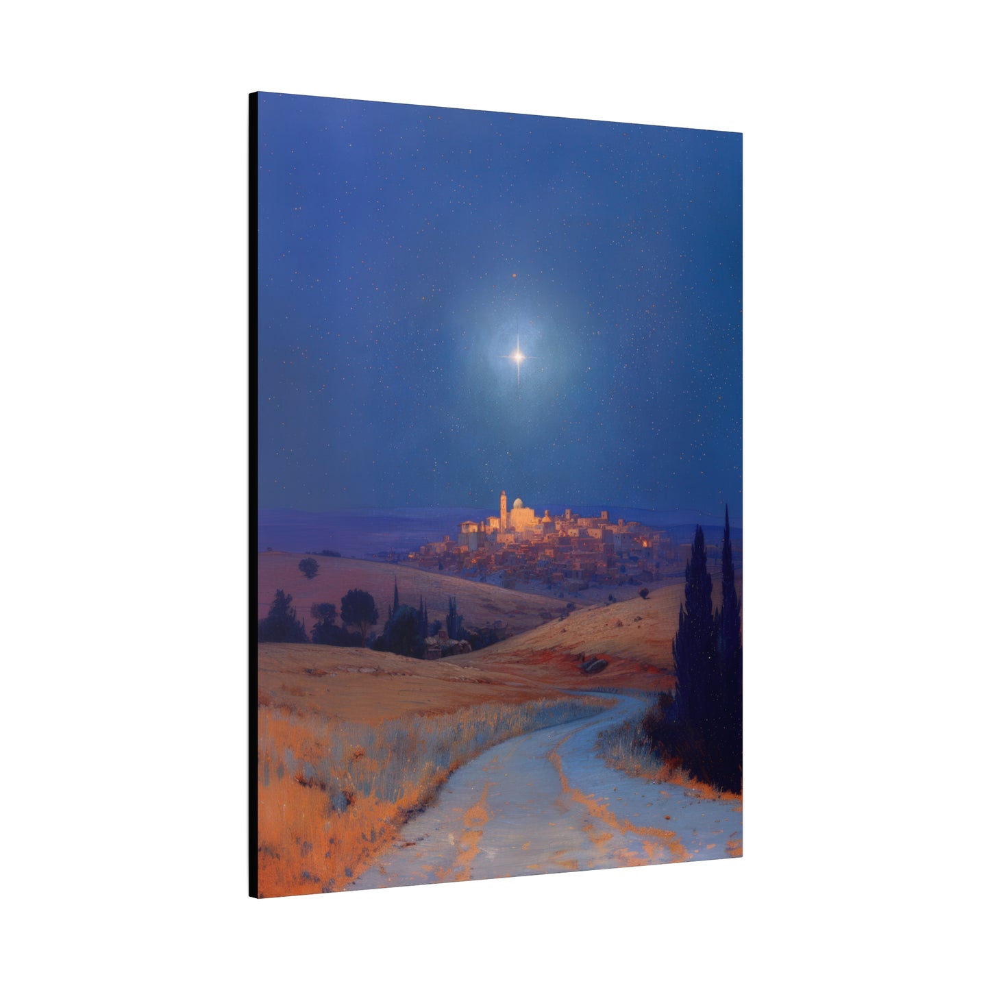 Bethlehem Wrapped in the Light of His Coming - Gallery Wrapped Canvas - Print - Religious Art for your Home - Catholic