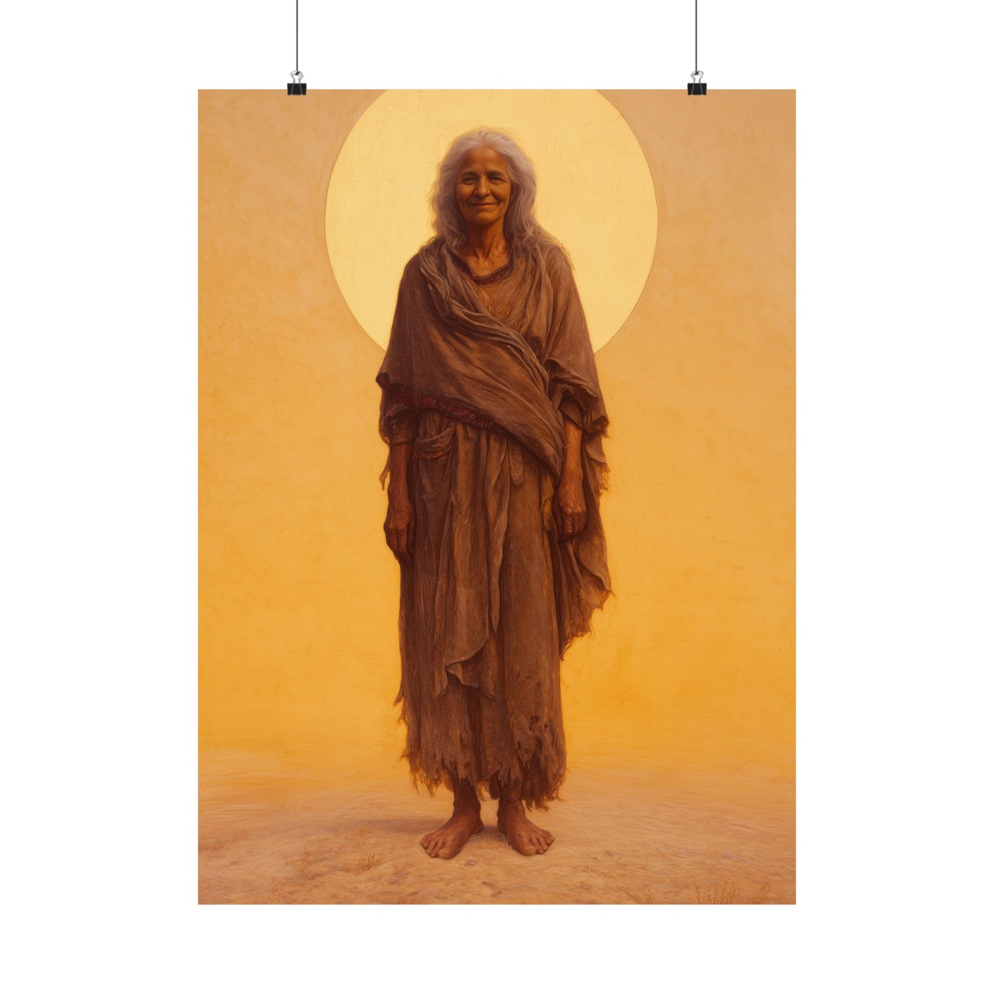 Saint Mary of Egypt - Desert Mother - Sanctified Souls Print - Multiple Sizes - Premium Matte Vertical Posters