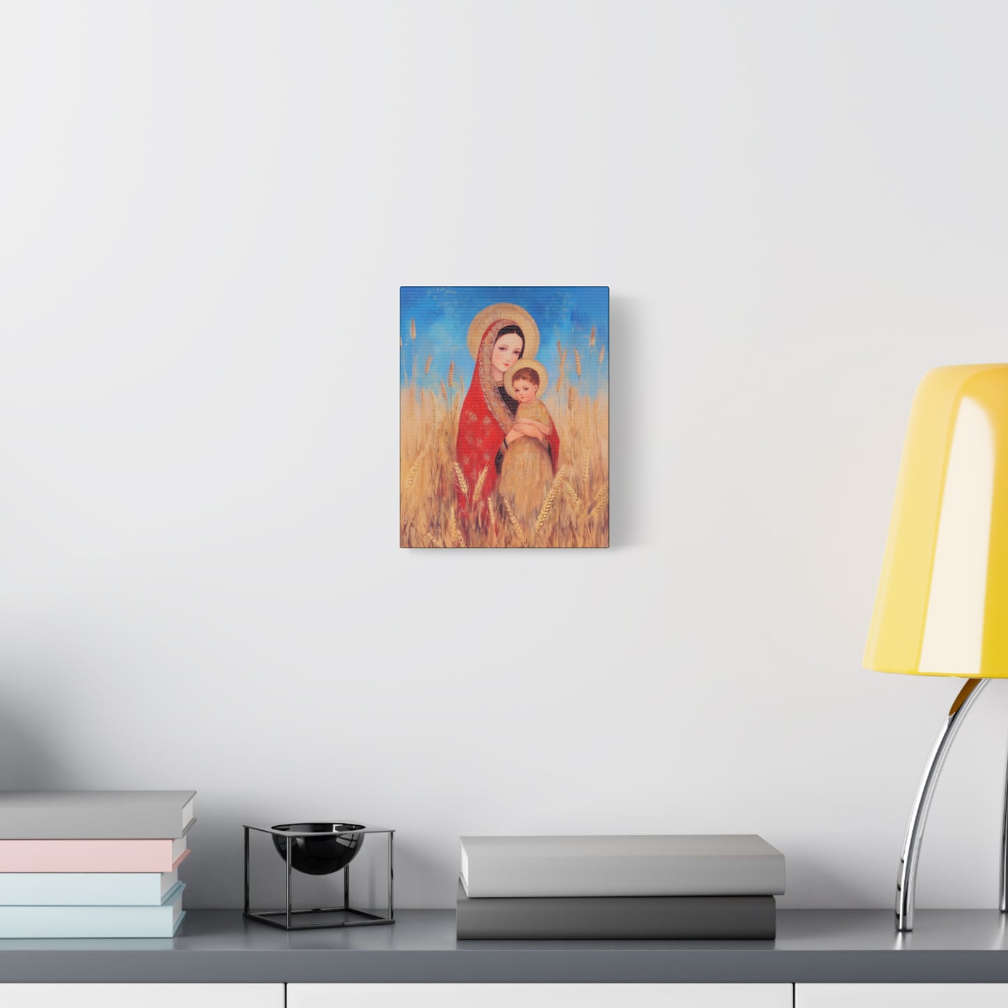 Our Lady of the Harvest  - Multiple Sizes - Catholic Home art - Museum Wrapped Canvas - Sanctified Souls Print