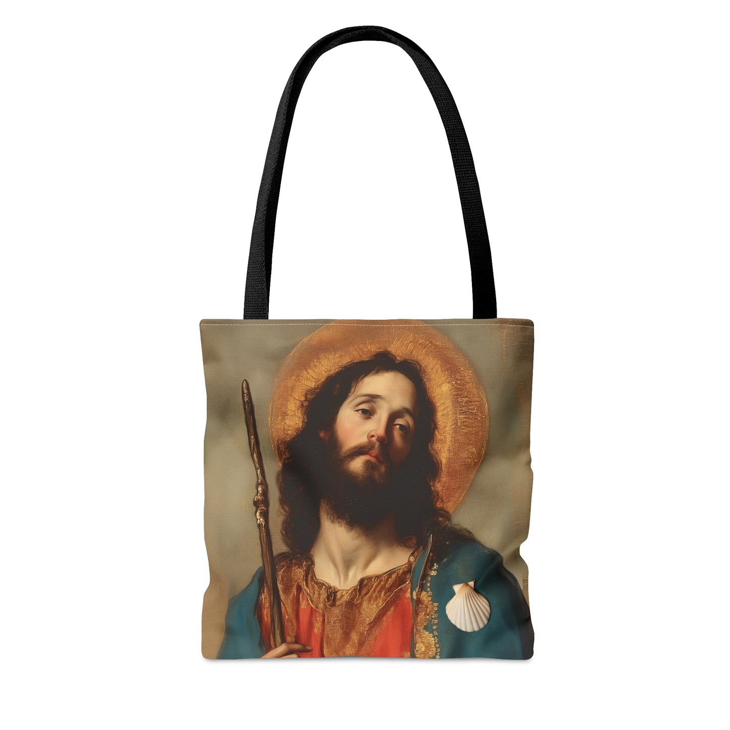 Saint James the Greater - Apostle Tote Bag - Large Medium Small Faith Art Bag - Catholic Faith Purse - Religious - Prayer Bag - Devotional